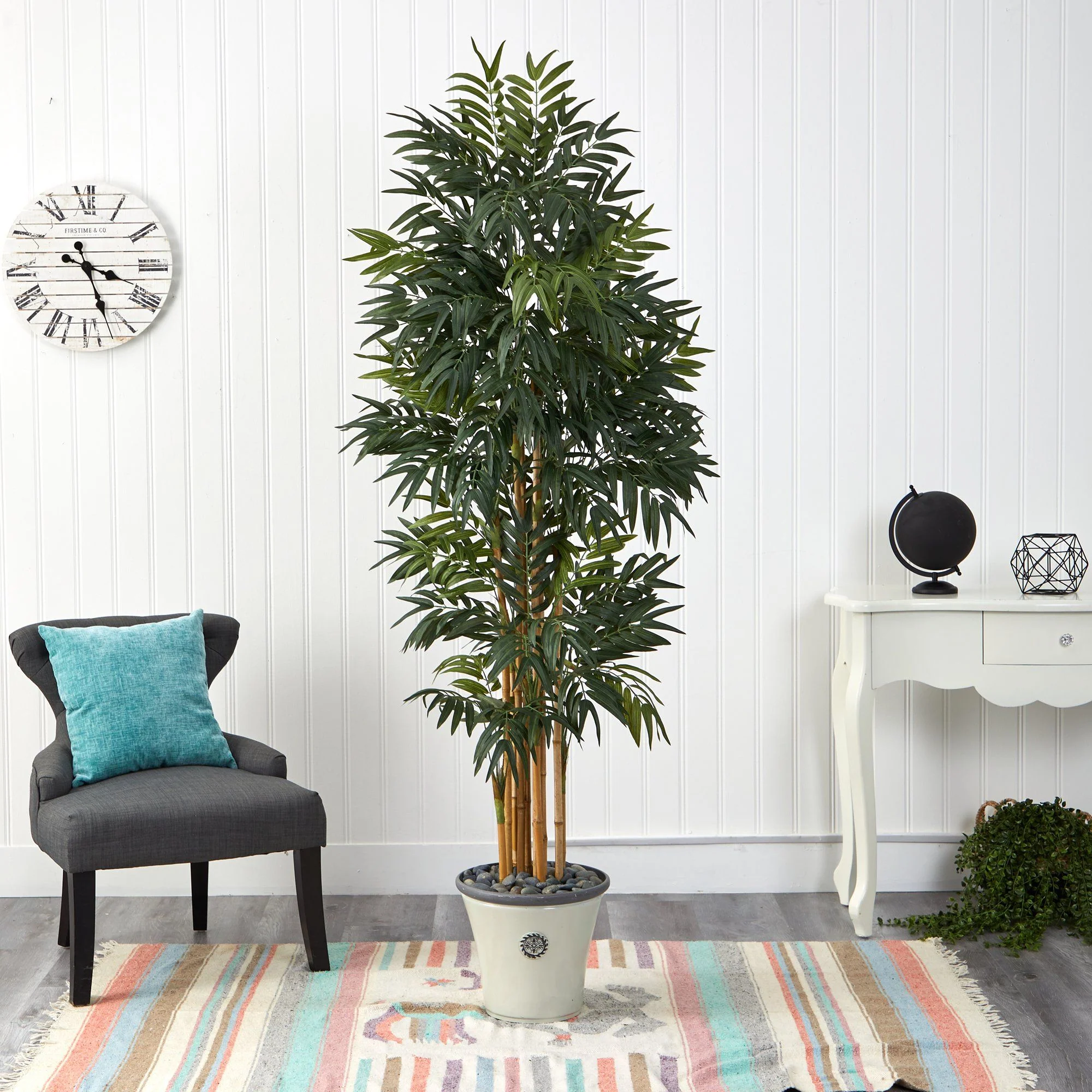 6’ Phoenix Artificial Palm tree in Decorative Planter - Image 4