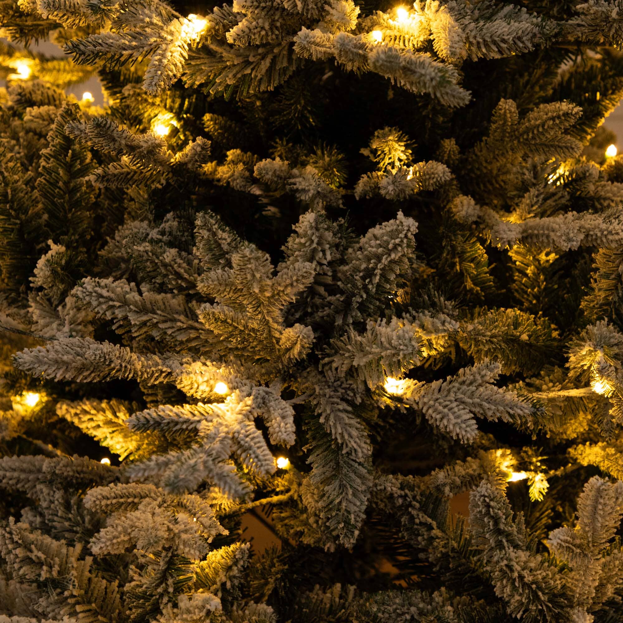6' Pre-Lit Artificial Fraser Fir Flocked Christmas Tree with Instant Connect Technology and 280 Warm White LED Lights - Image 2