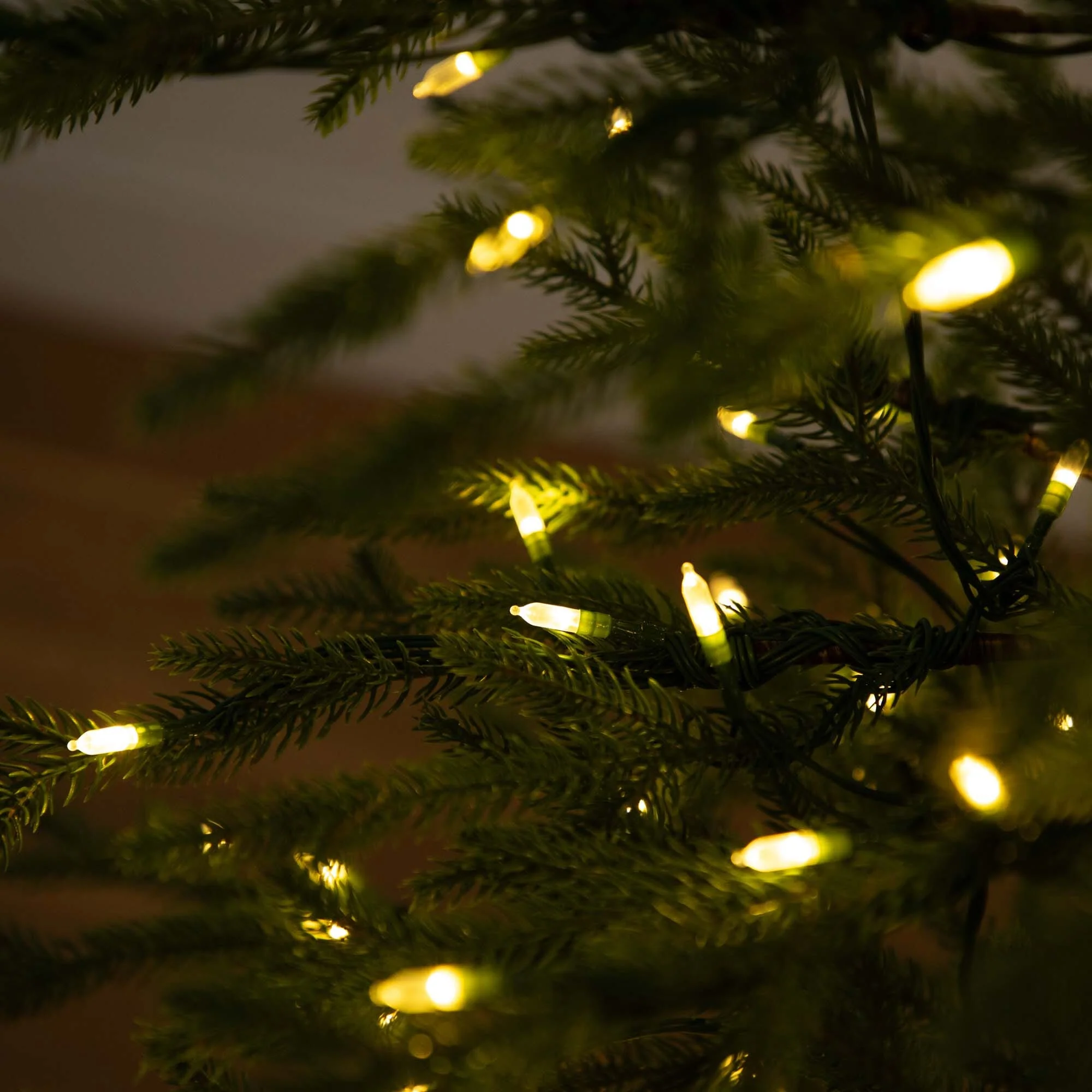 6’ Pre-Lit Artificial Natural Fresh Cut Fir Christmas Tree with Instant Connect Technology and 230 Color Changing LED Dewdrop Lights - Image 2
