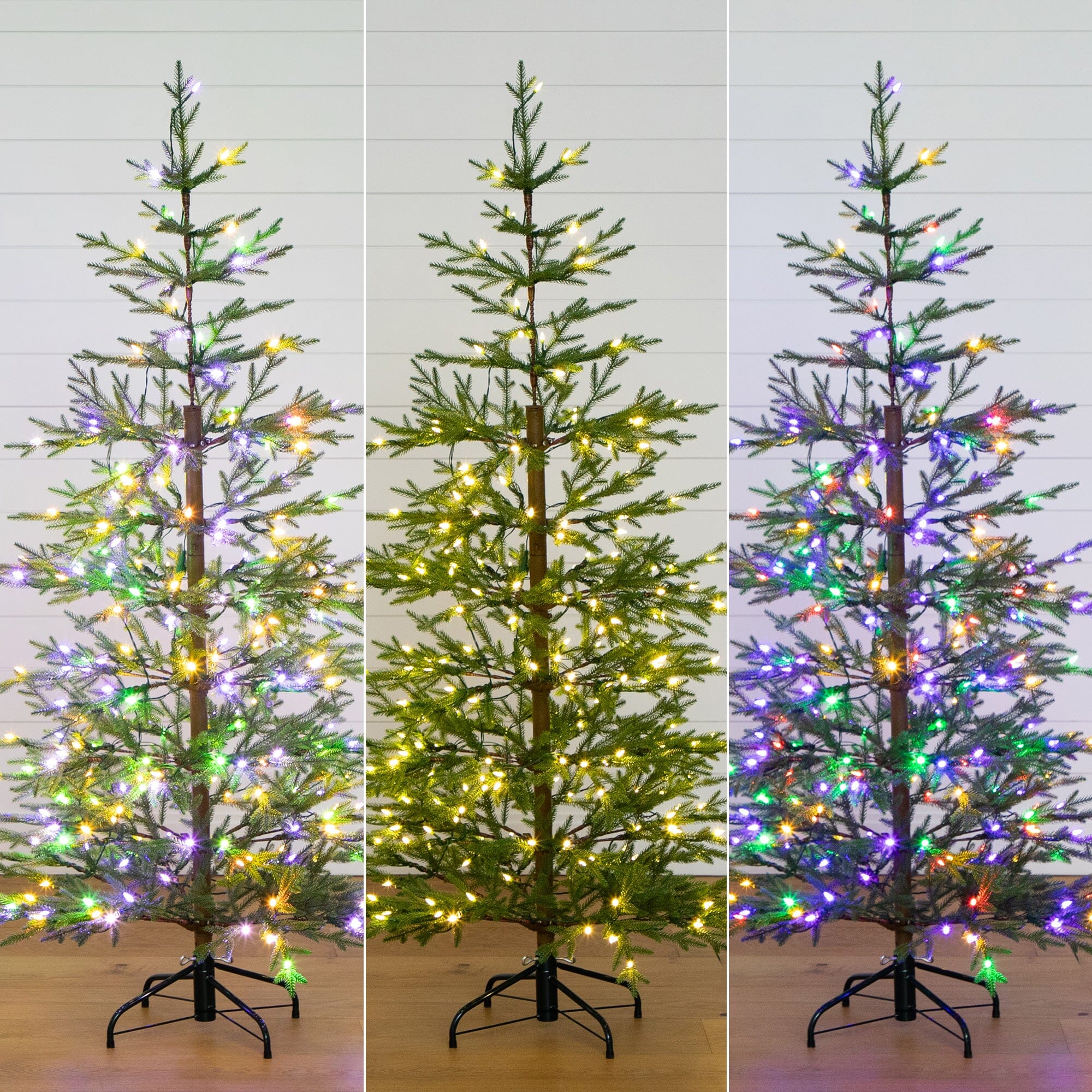 6’ Pre-Lit Artificial Natural Fresh Cut Fir Christmas Tree with Instant Connect Technology and 230 Color Changing LED Dewdrop Lights - Image 4