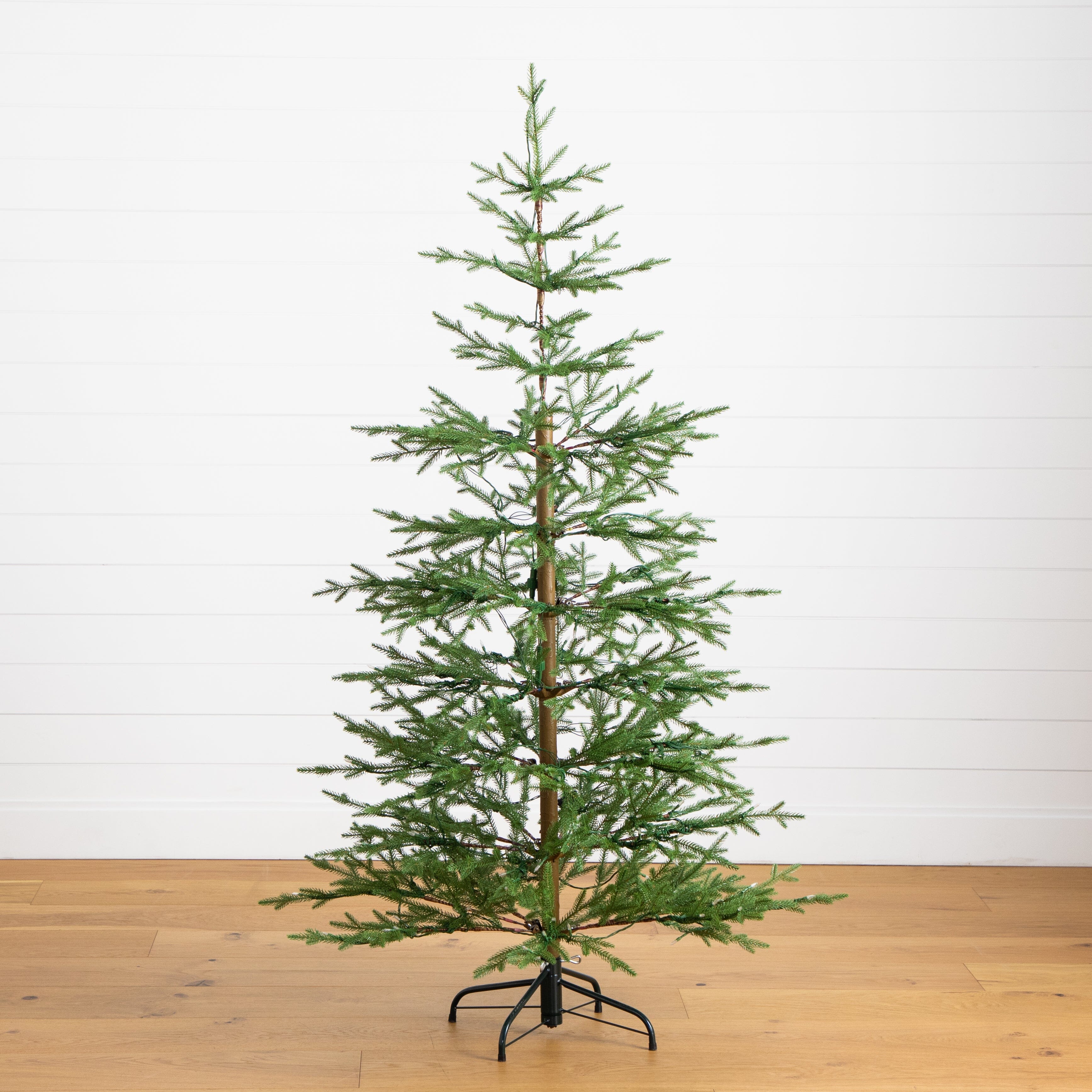 6’ Pre-Lit Artificial Natural Fresh Cut Fir Christmas Tree with Instant Connect Technology and 230 Color Changing LED Dewdrop Lights - Image 7