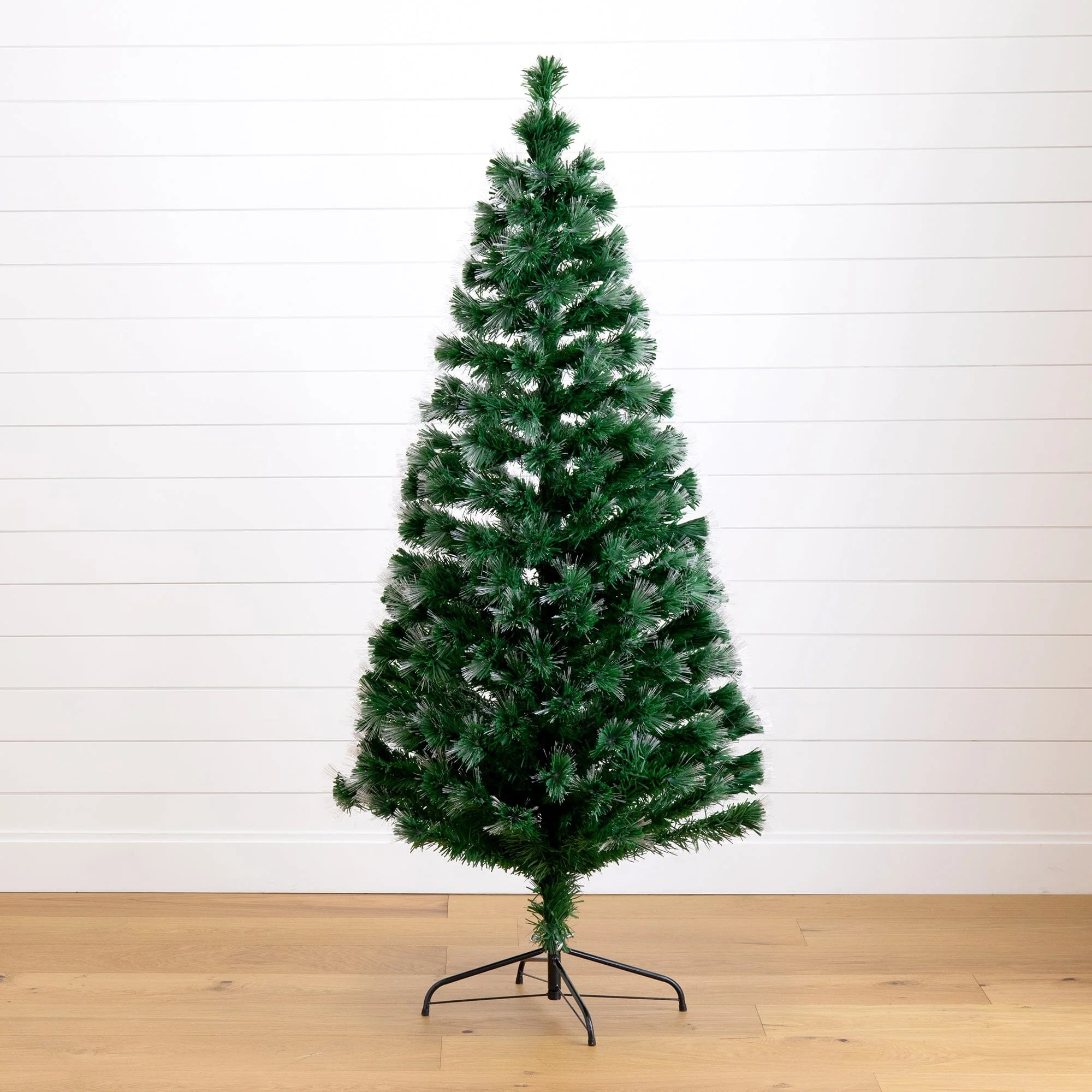 6' Pre-Lit Fiber Optic Artificial Christmas Tree with 220 Colorful LED and Remote Control Show - Image 8
