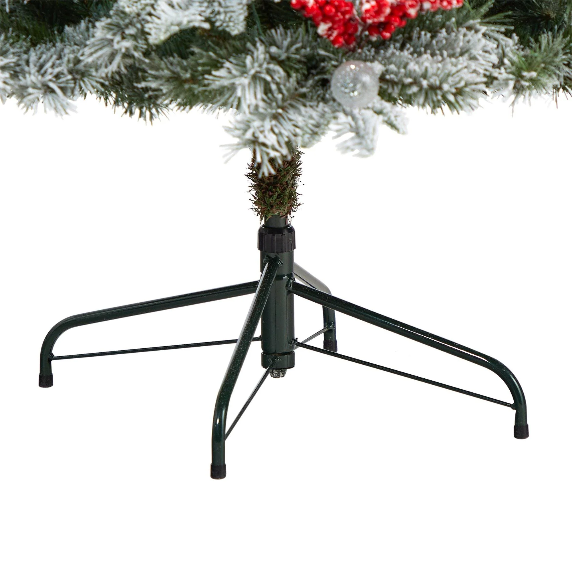 6' Snow Tipped Norwegian Fir Pre-Lit Tree with 200 LED Lights, 50 LED Globe Lights - Image 6