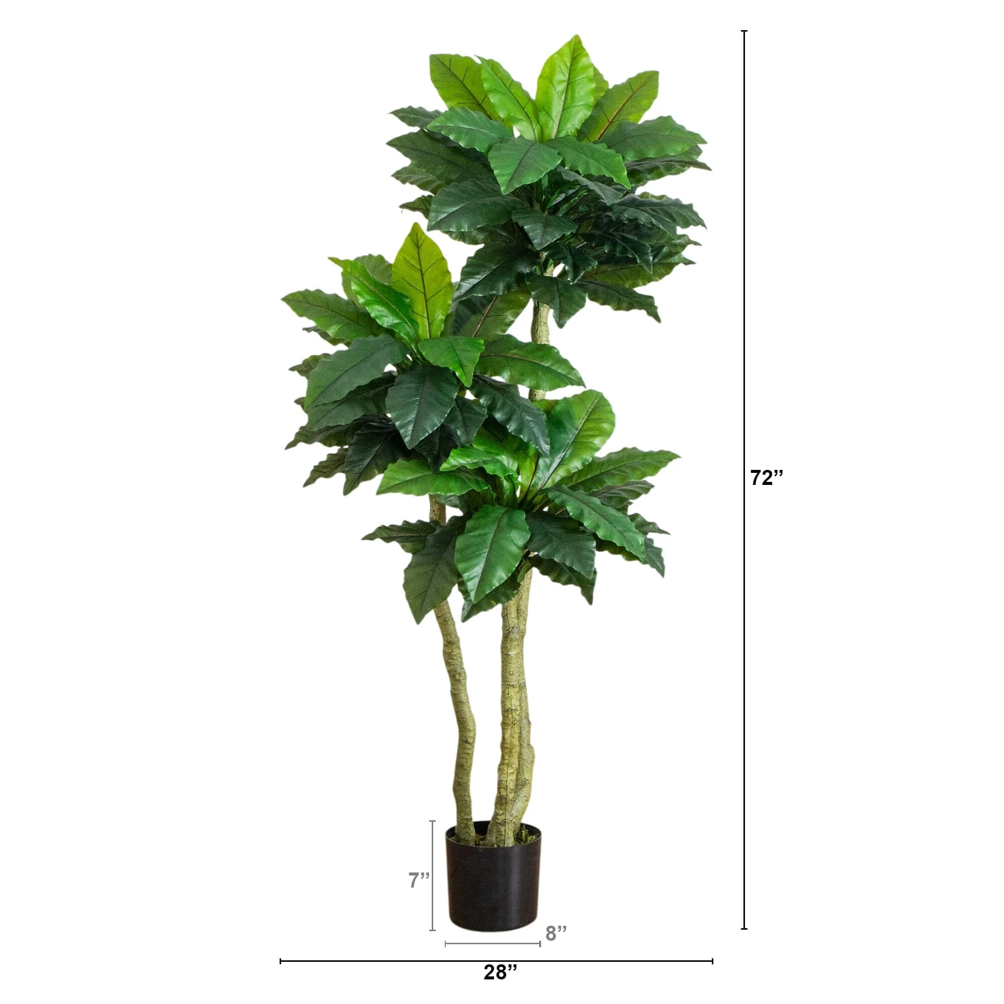 6' UV Resistant Artificial Bird Nest Fern Tree (Indoor/Outdoor) - Image 8