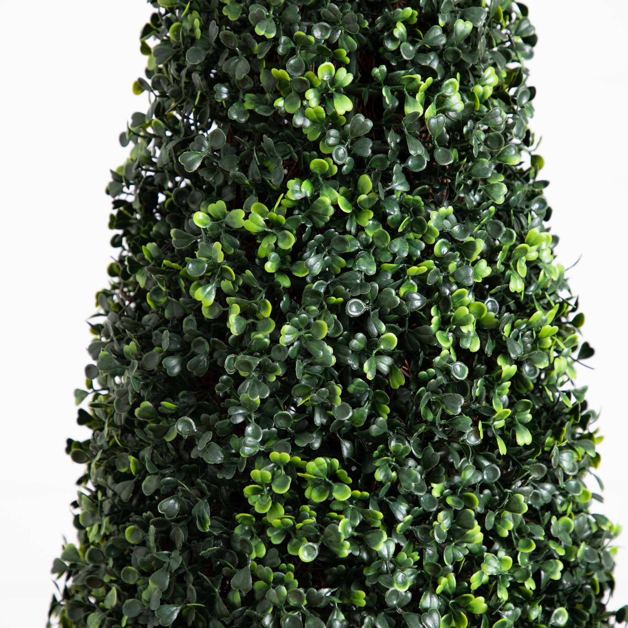 6’ UV Resistant Artificial Boxwood Topiary  Cone Tree (Indoor/Outdoor) - Image 2