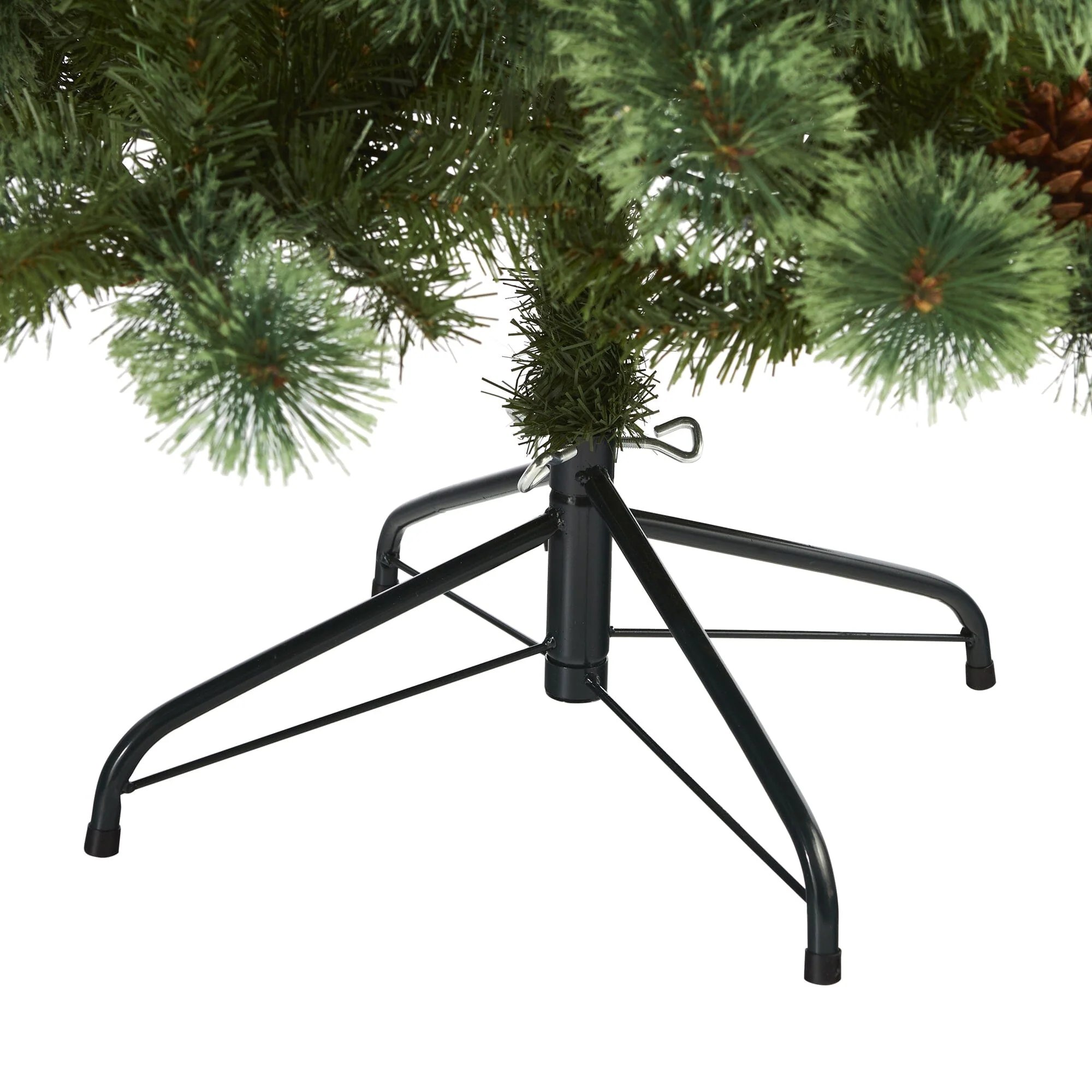 6’ White Mountain Pine Artificial Christmas Tree with 477 Bendable Branches - Image 4