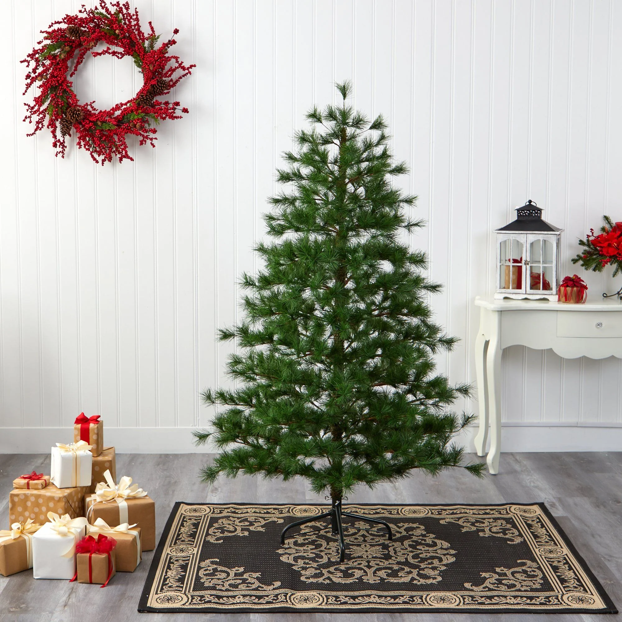 6’ Yukon Mixed Pine Artificial Christmas Tree with 864 Bendable Branches - Image 2