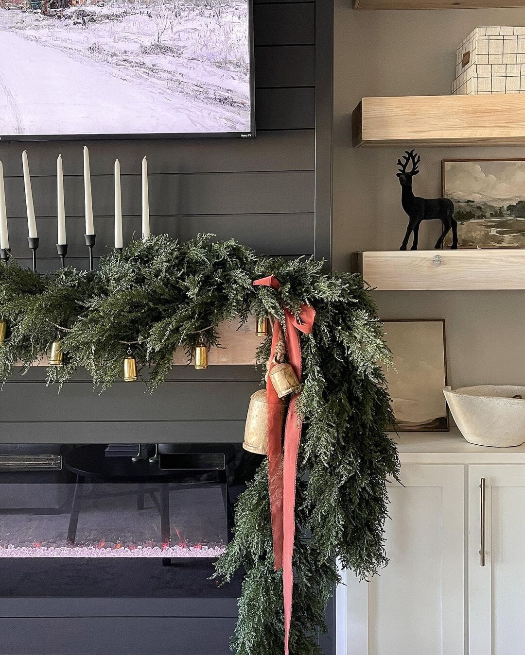 60” Artificial Cedar Garland - Image 2