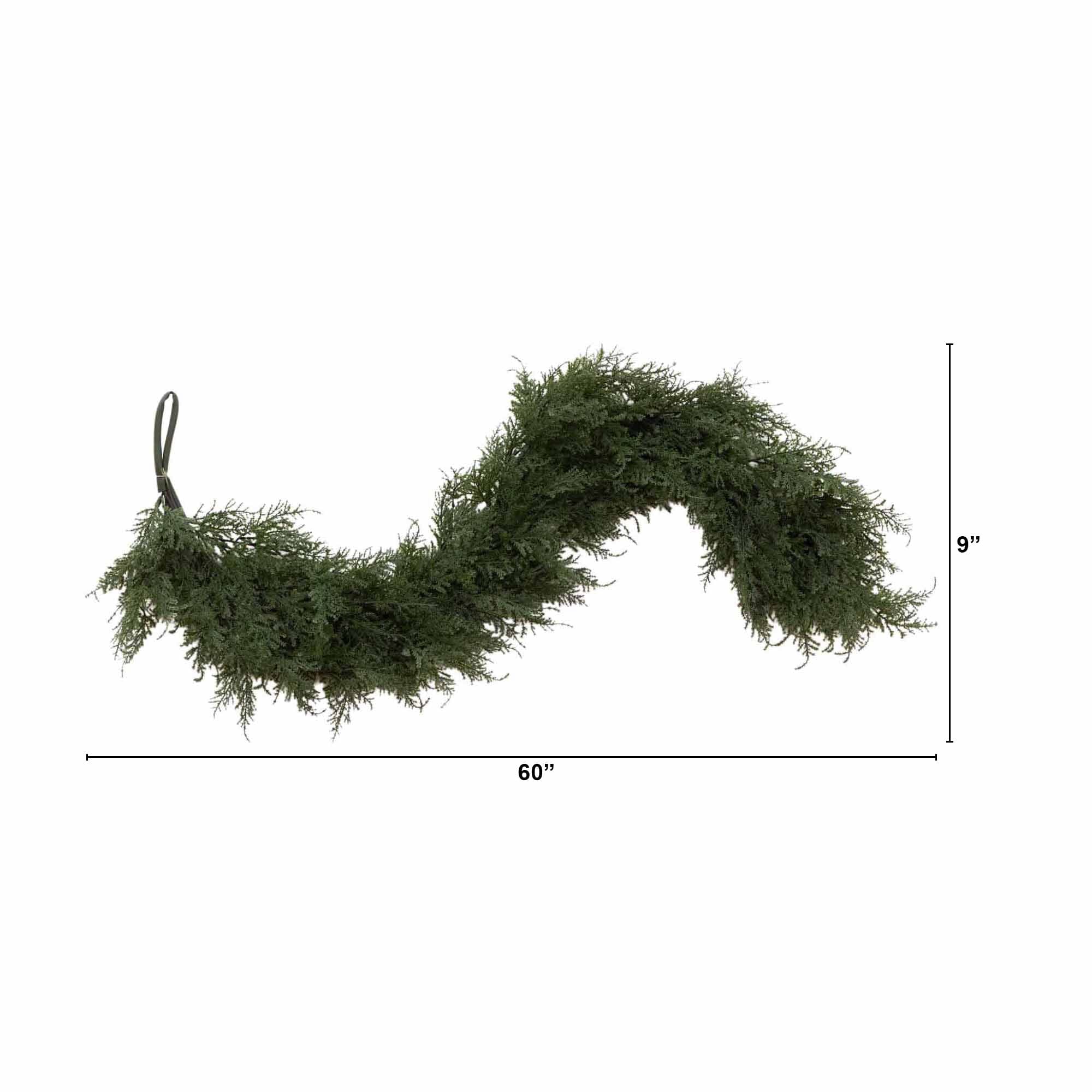 60” Artificial Cedar Garland - Image 8