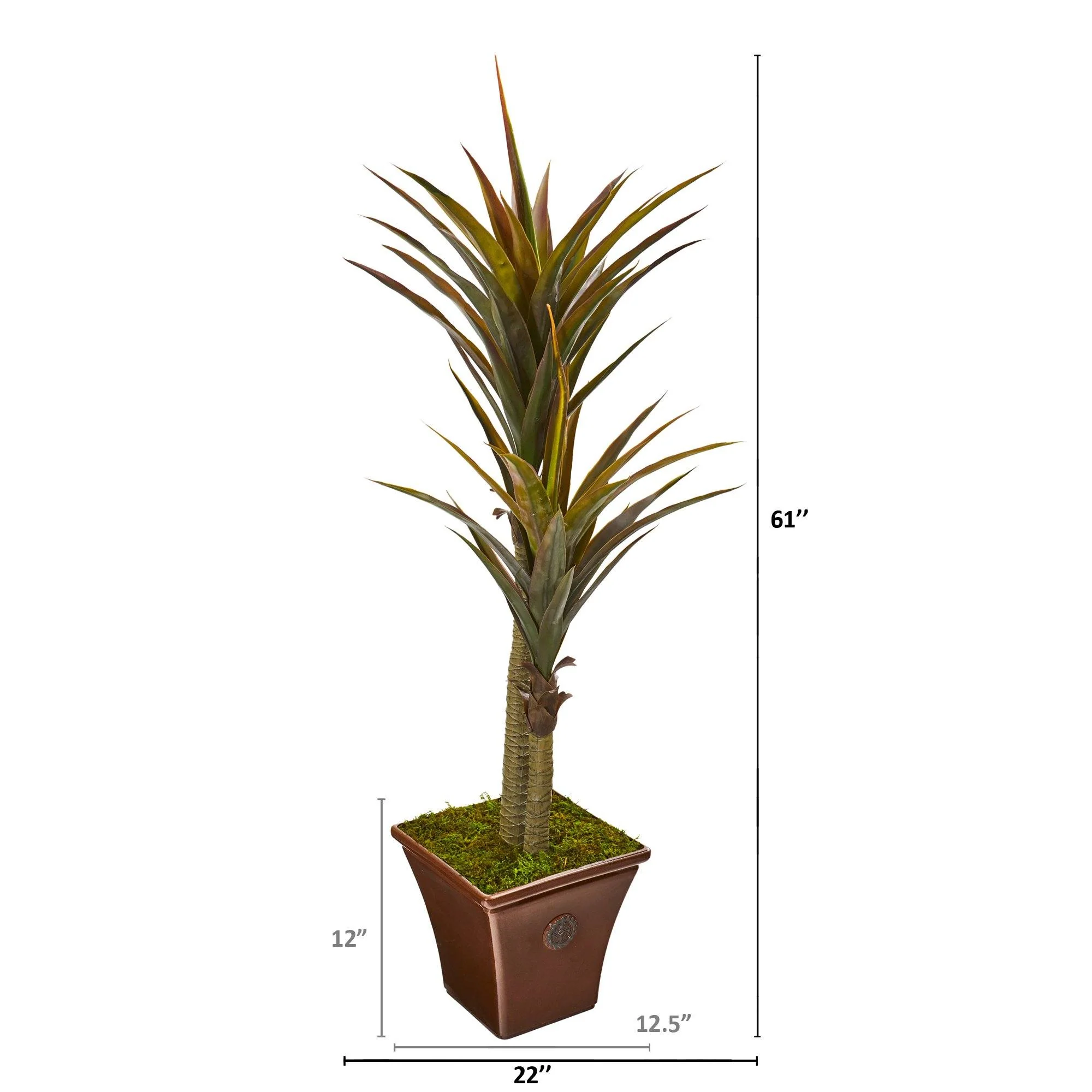 61” Yucca Artificial Tree in Planter - Image 2