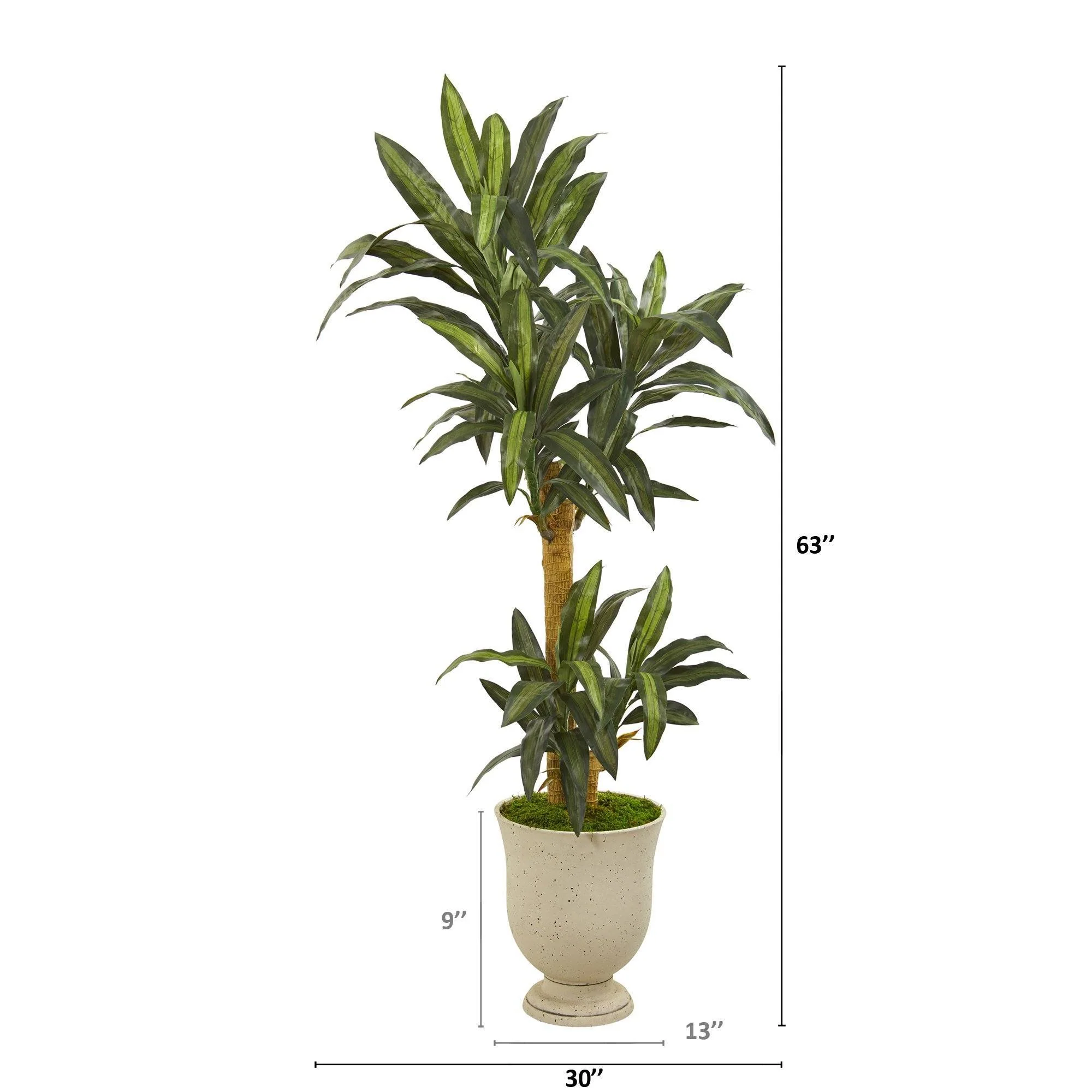 63” Yucca Artificial Plant in Decorative Urn - Image 2