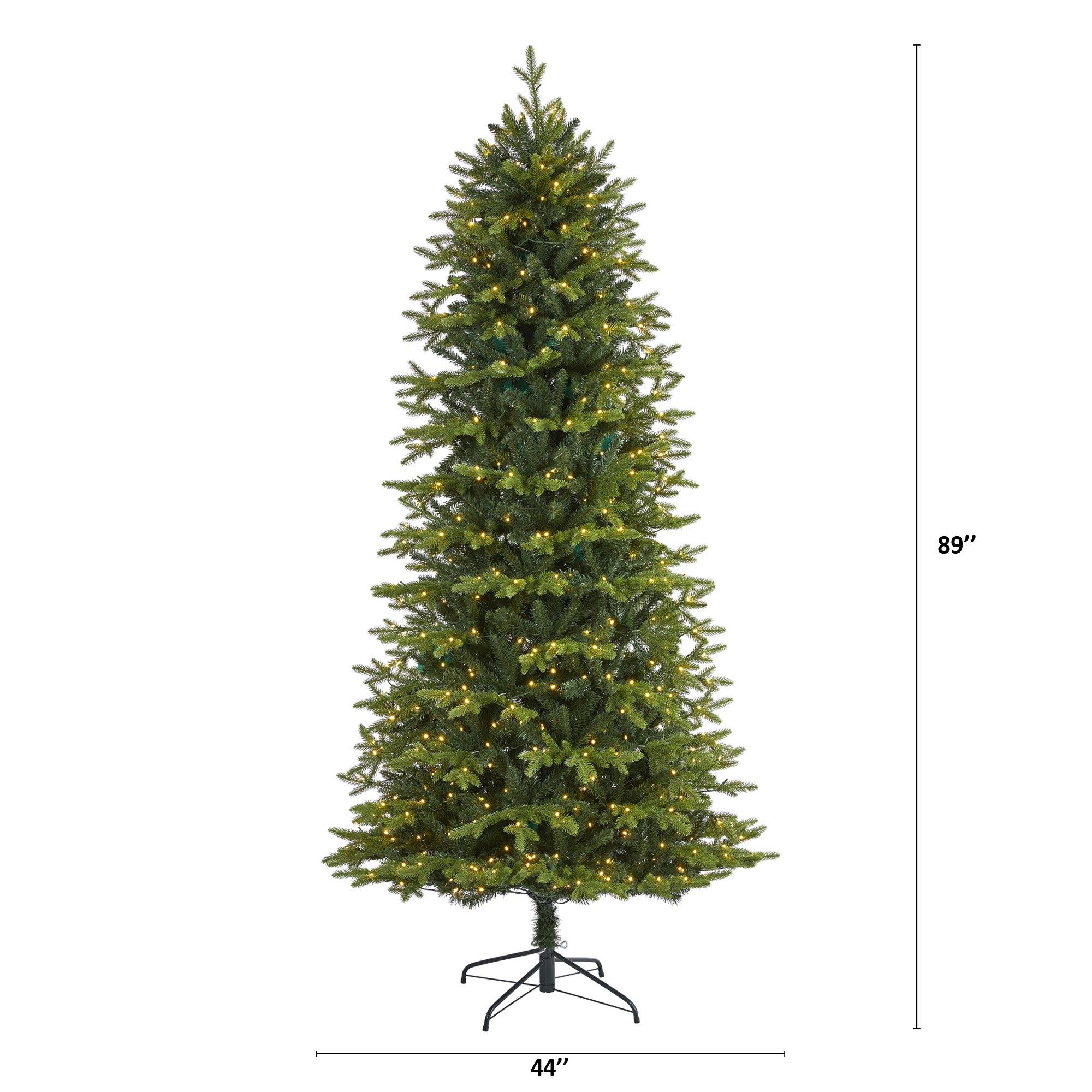 7.5’ Belgium Fir “Natural Look” Artificial Christmas Tree with 550 Clear LED Lights - Image 2