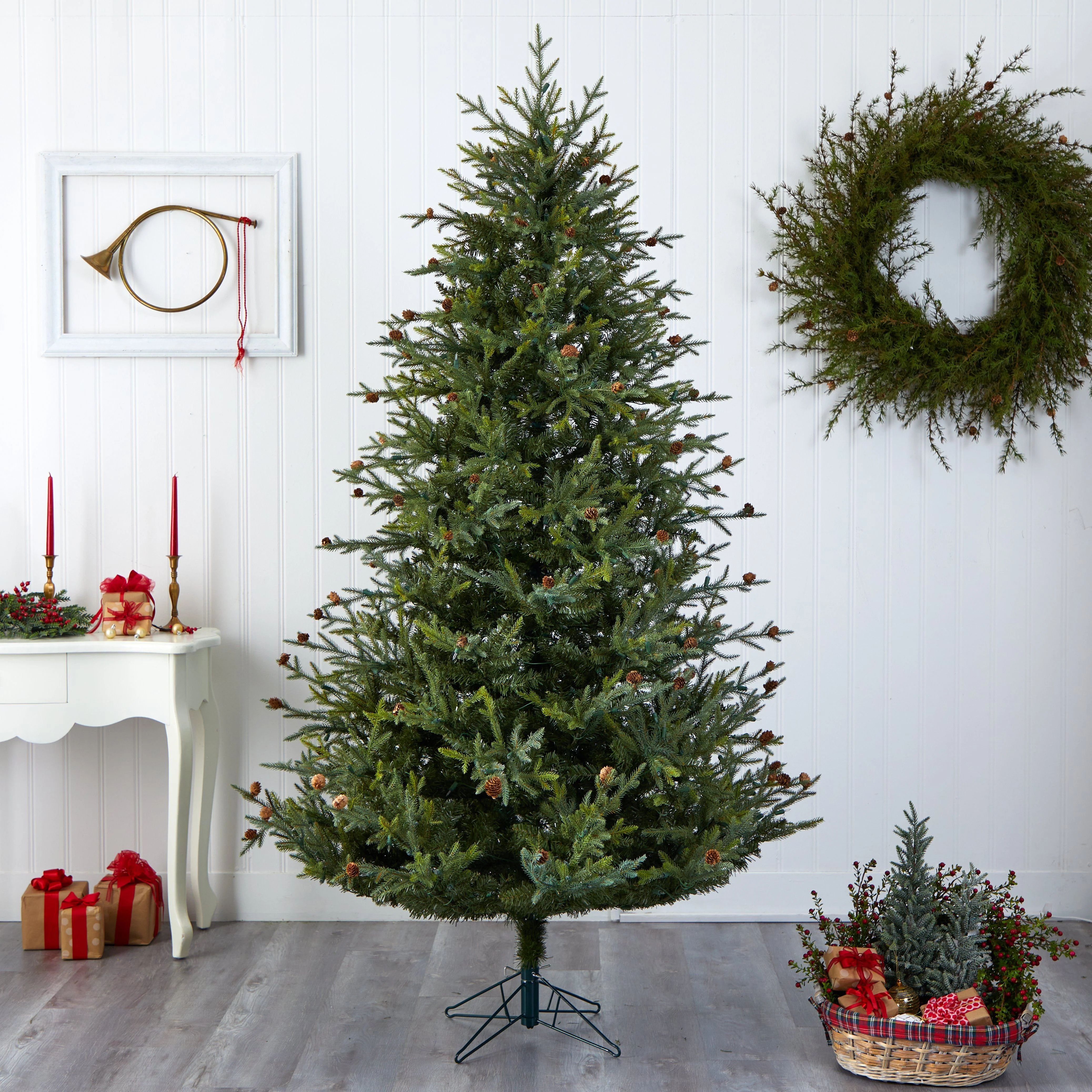 7.5’ Classic Pine & Pine Cone Christmas Tree - Image 7