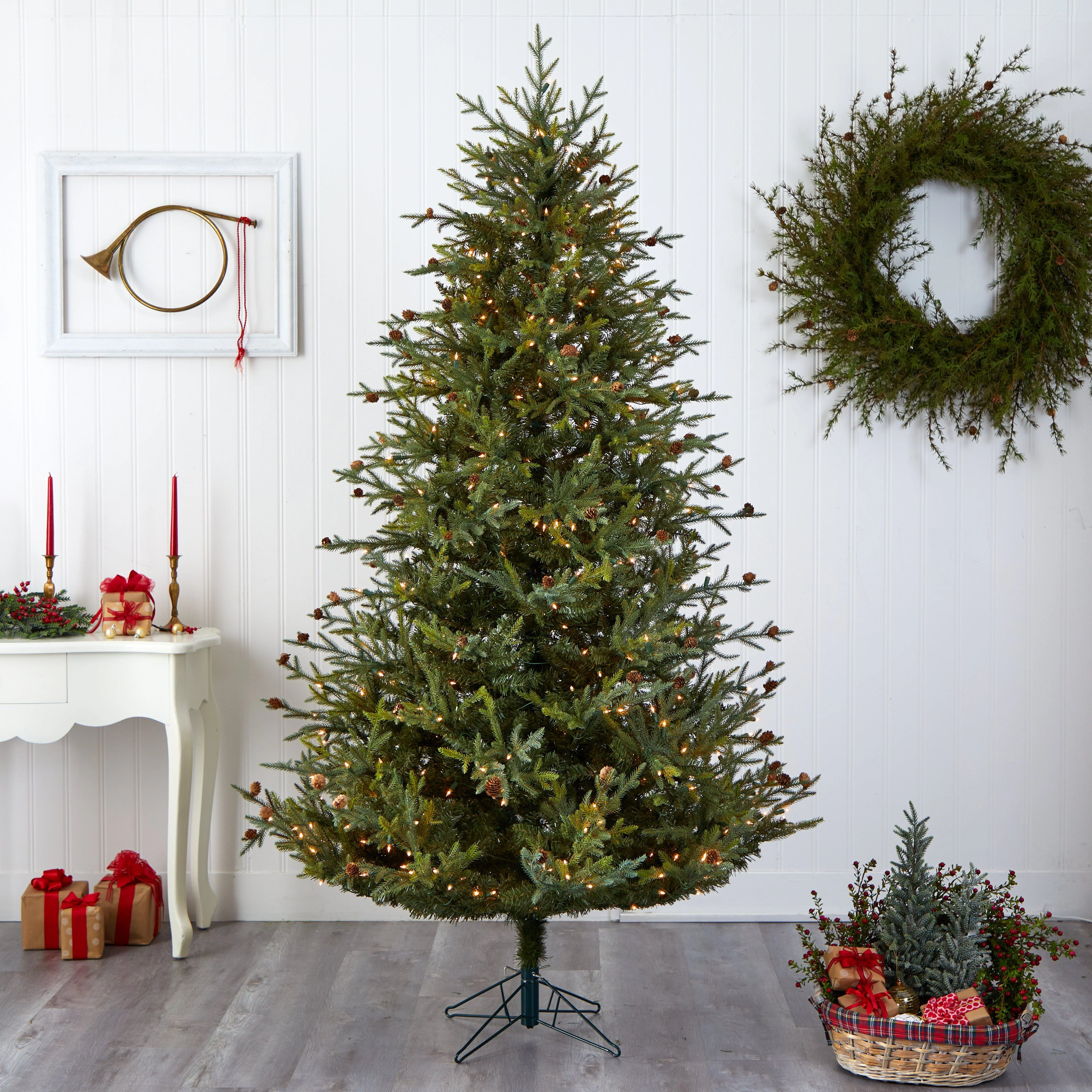 7.5’ Classic Pine & Pine Cone Christmas Tree - Image 8