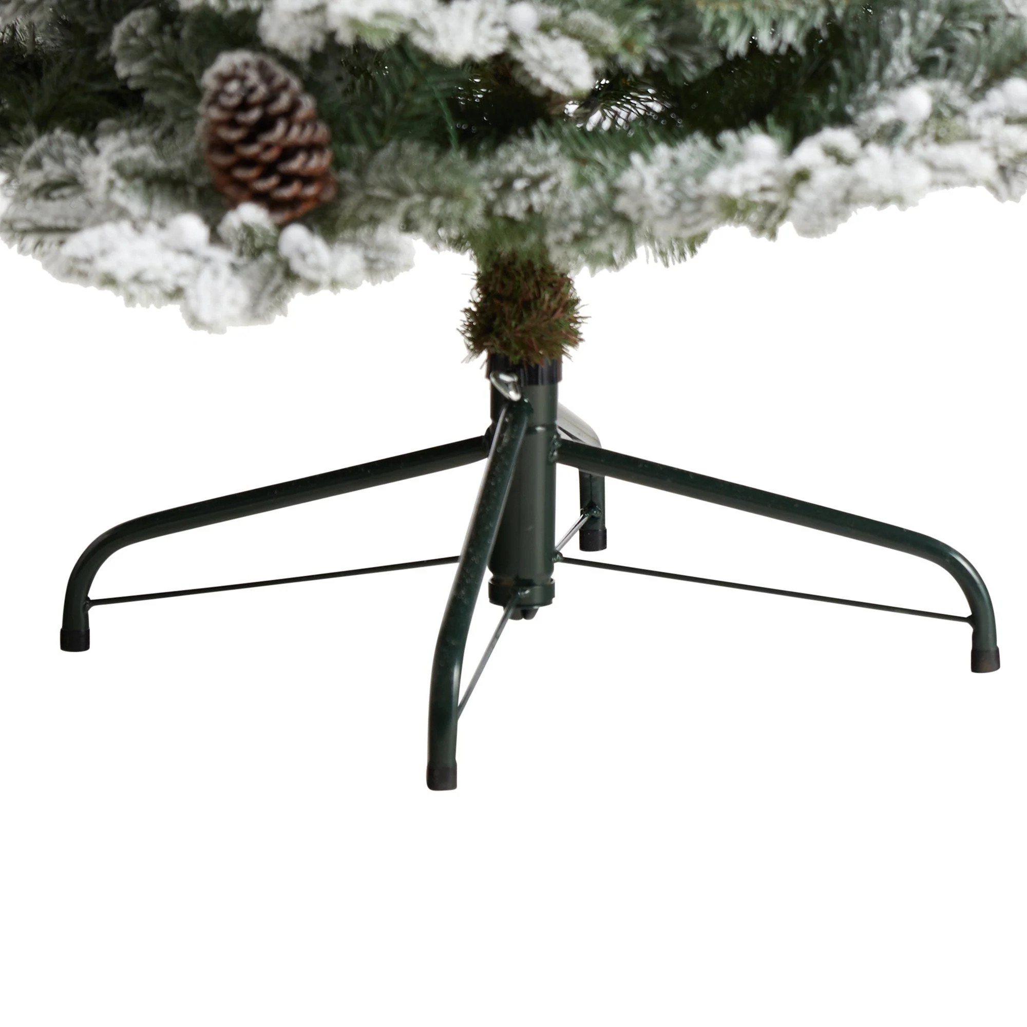 7.5' Flocked Alaskan Pre-Lit Artificial Christmas Tree 350 LED Lights and 2155 Bendable Branches - Image 6