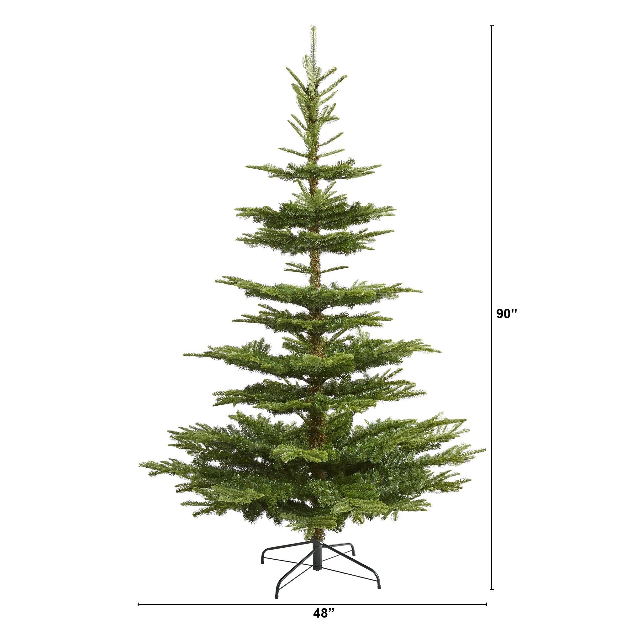 7.5’ Layered Washington Spruce Artificial Christmas Tree with and 1325 Bendable Branches - Image 2