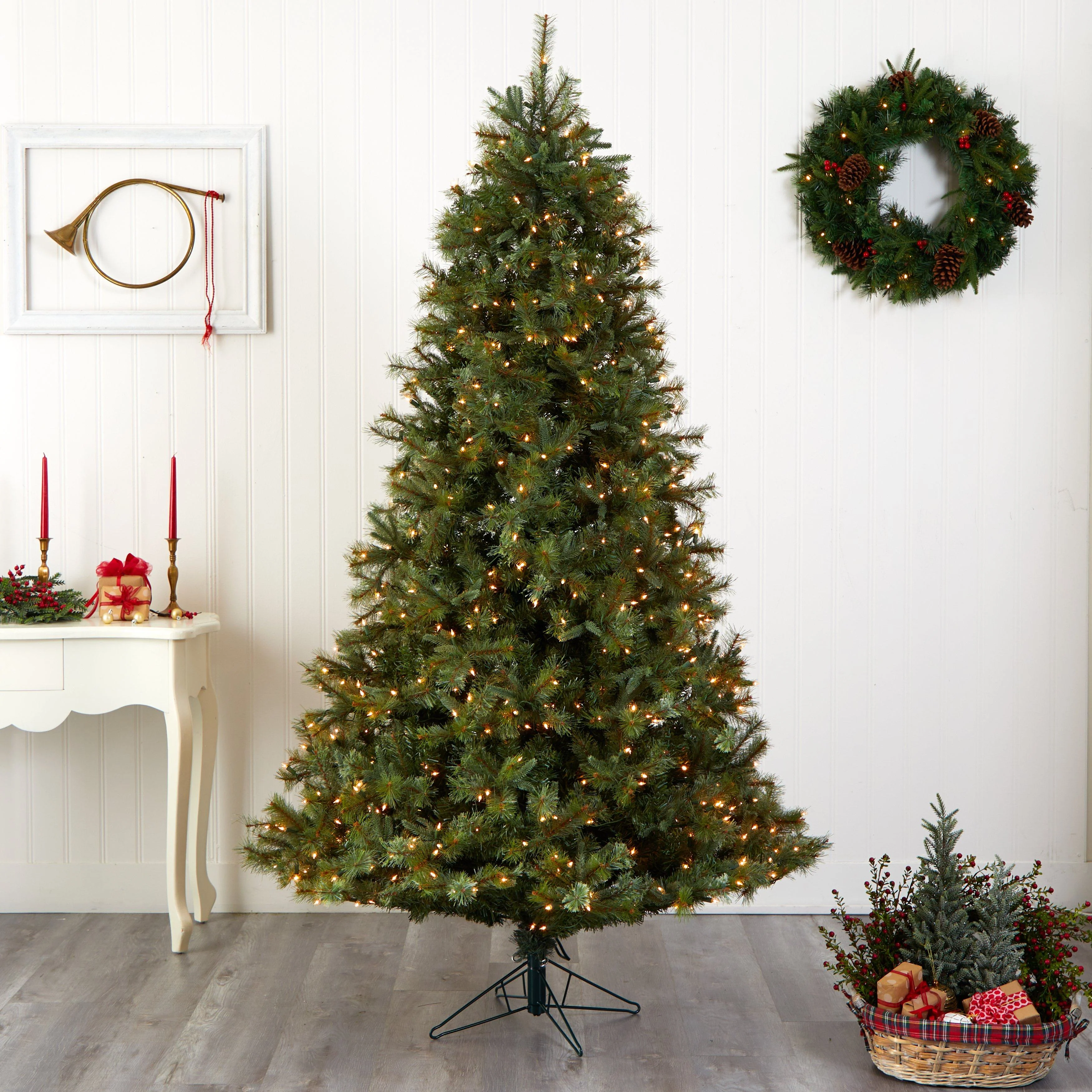 7.5' Majestic Multi-Pine Christmas Tree w/Clear Lights - Image 8