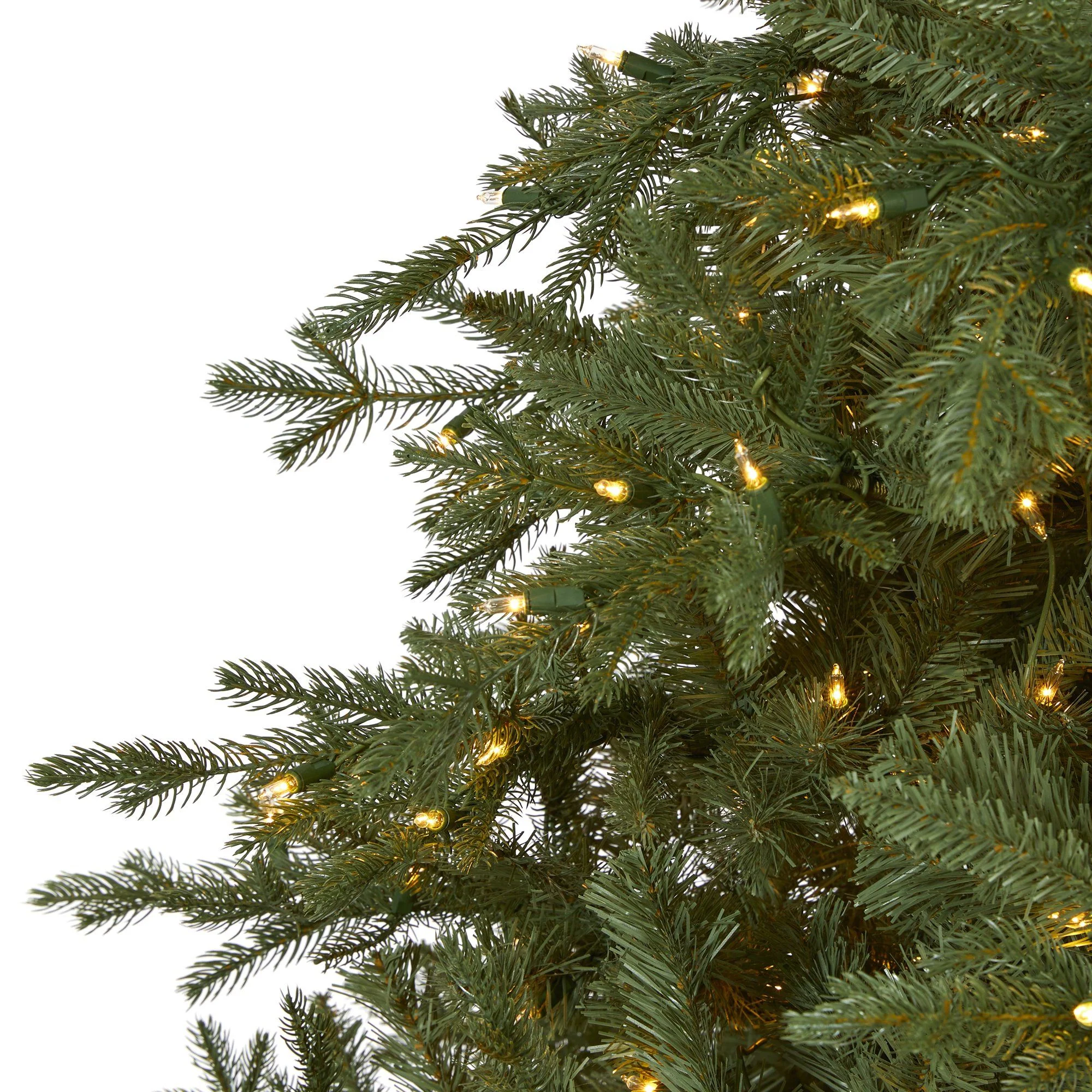7.5' New Hampshire Spruce Artificial Christmas Tree with 650 Warm White Lights and 1462 Bendable Branches - Image 3