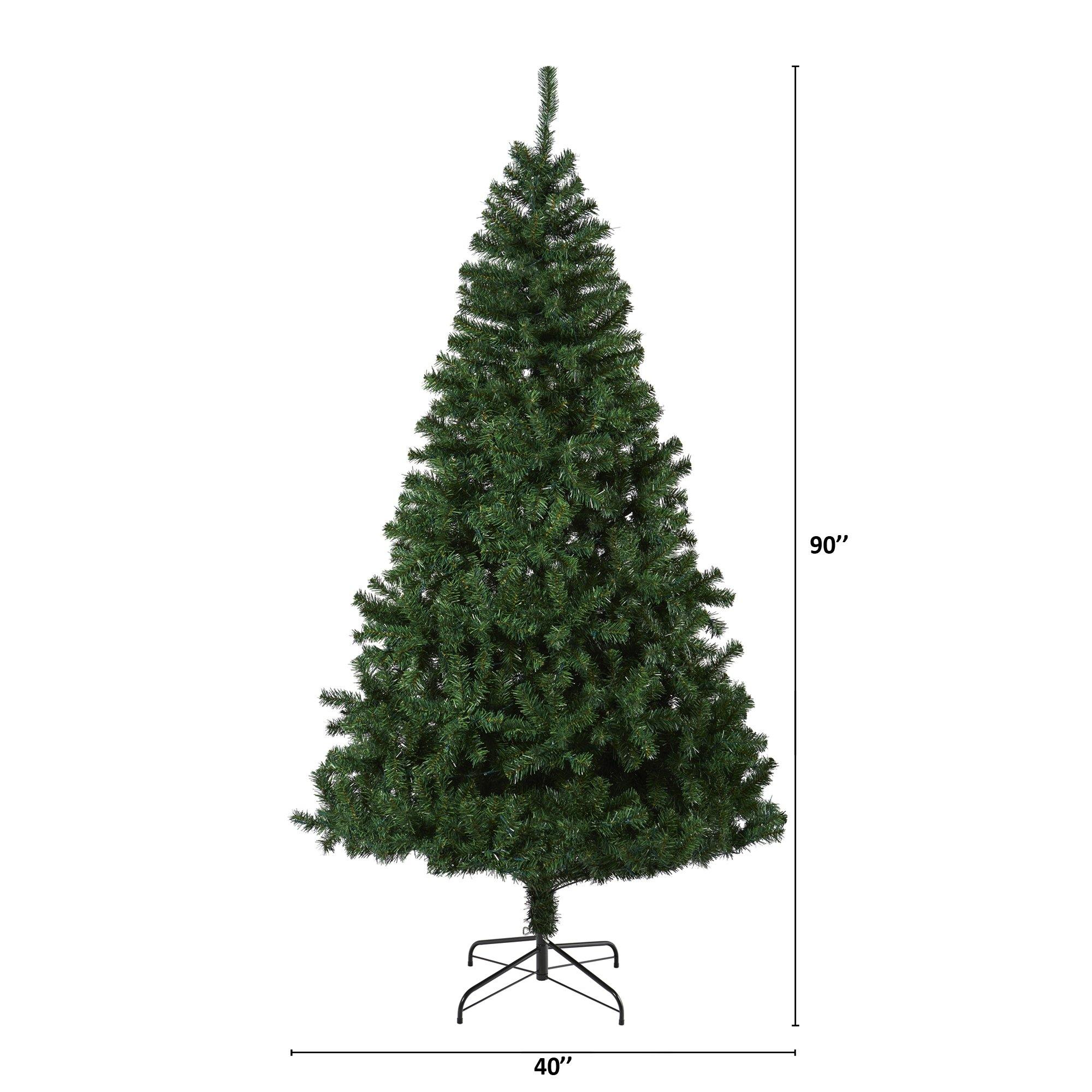 7.5' Northern Tip Pine Artificial Christmas Tree with 400 Clear LED Lights - Image 2