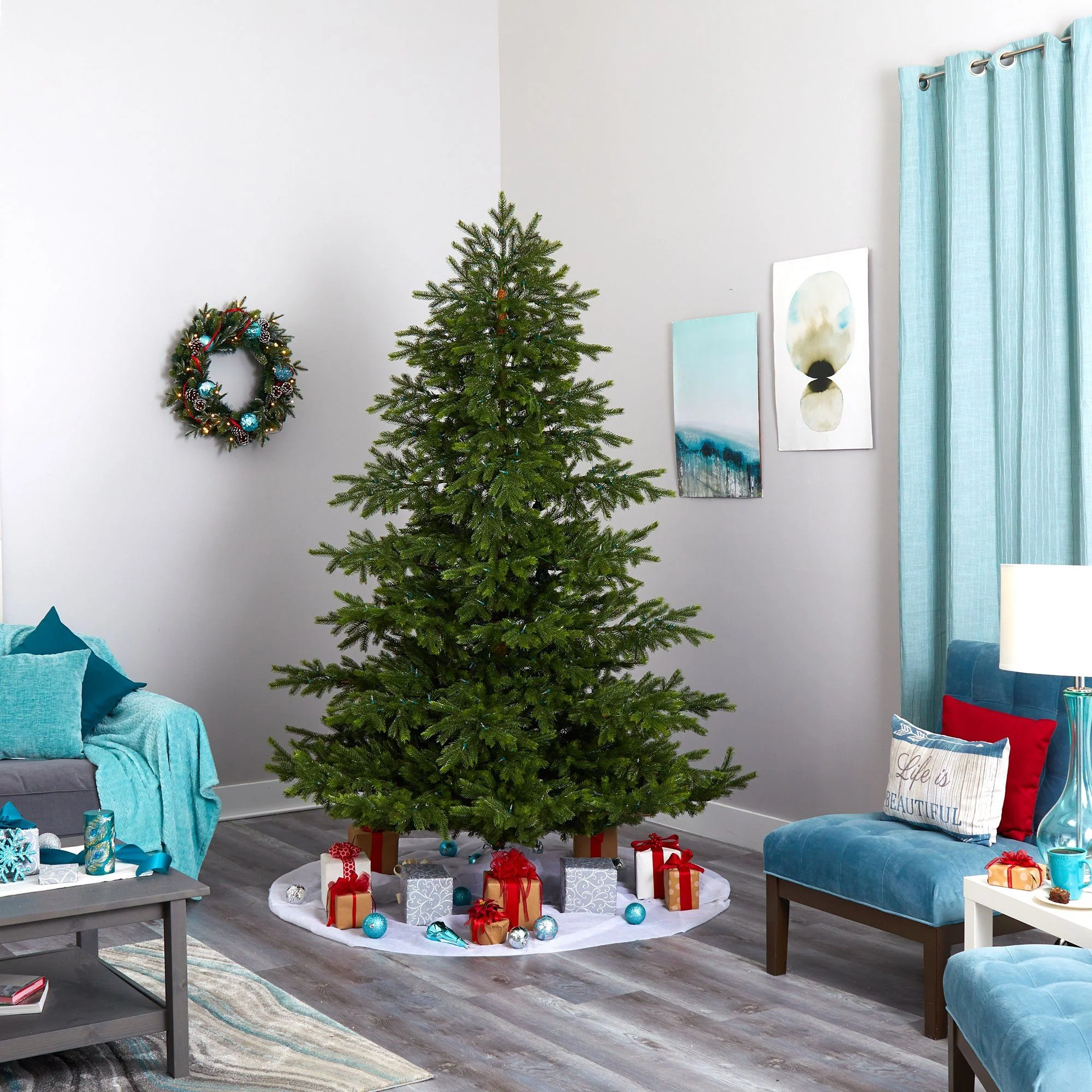 7.5' South Carolina Spruce Real Touch Artificial Christmas Tree - Image 6