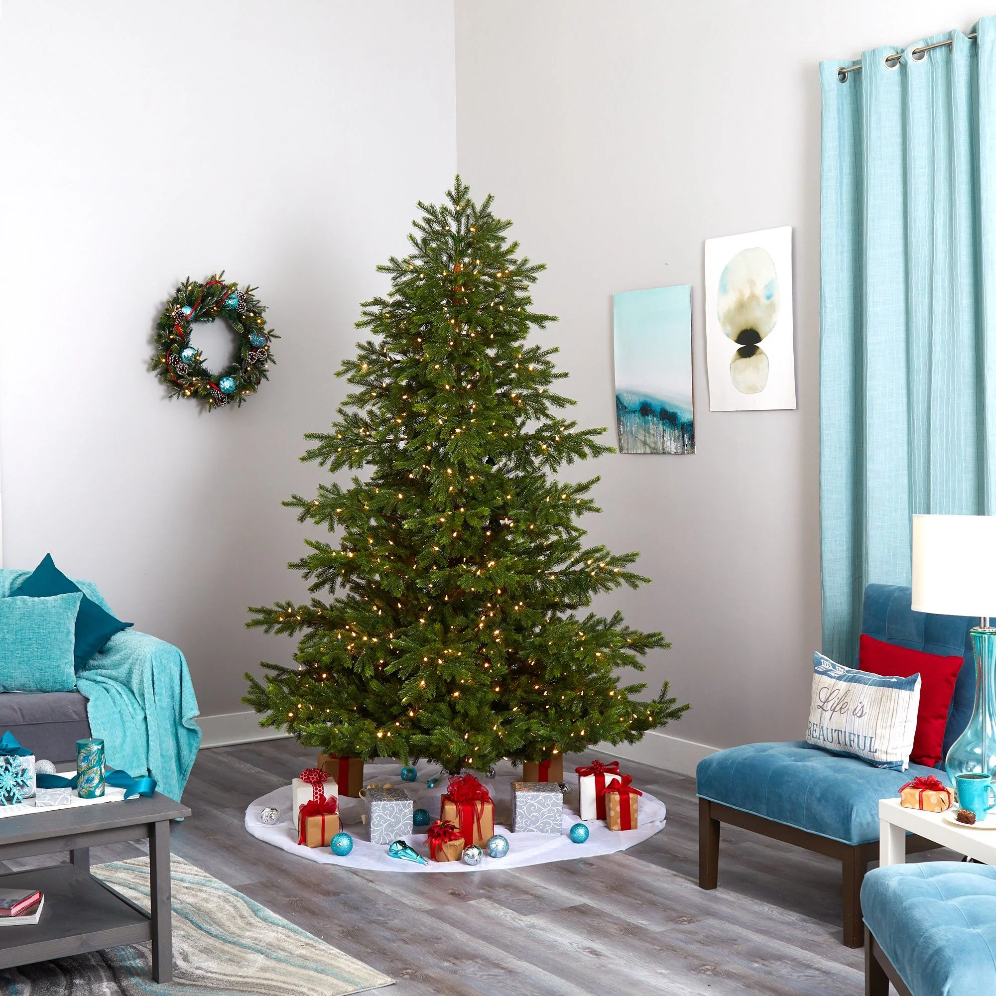 7.5' South Carolina Spruce Real Touch Artificial Christmas Tree - Image 8