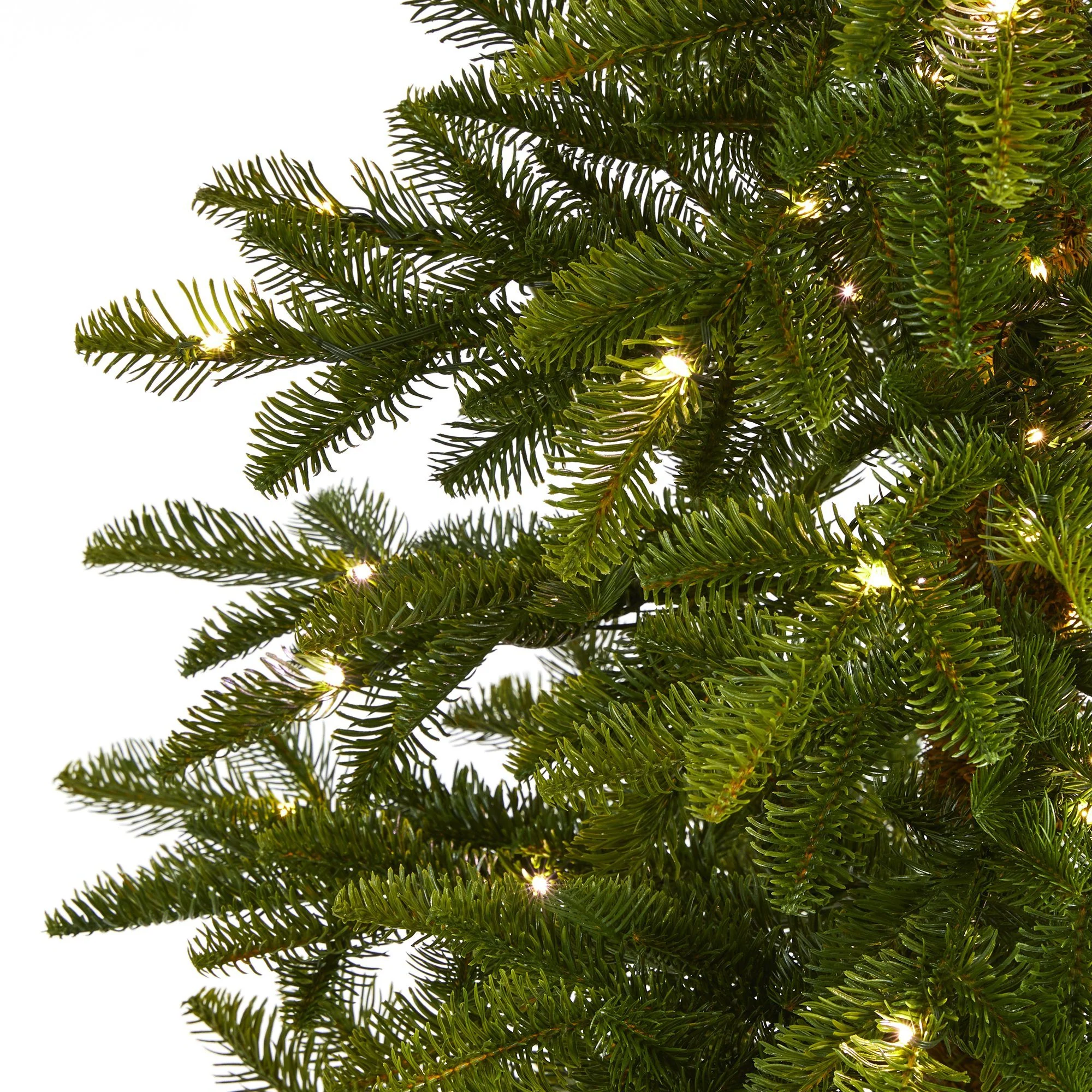7’ Alaskan Alpine Artificial Christmas Tree with 150 Clear Microdot (Multifunction) LED Lights and 165 Bendable Branches - Image 3