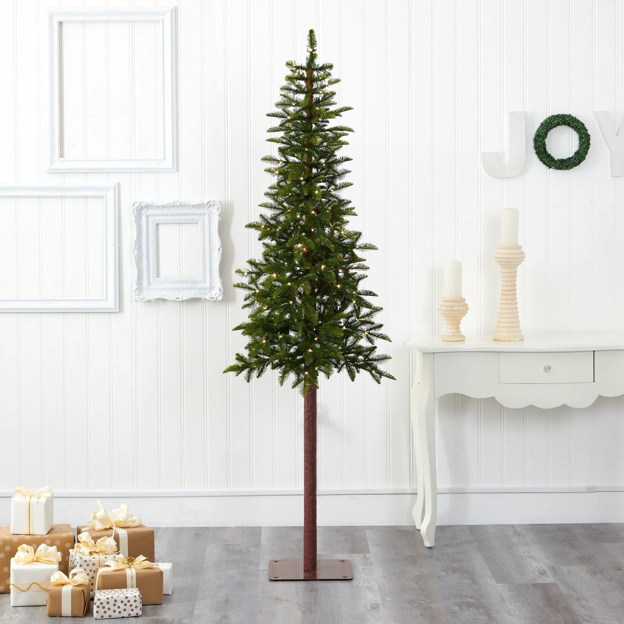7’ Alaskan Alpine Artificial Christmas Tree with 150 Clear Microdot (Multifunction) LED Lights and 165 Bendable Branches - Image 7