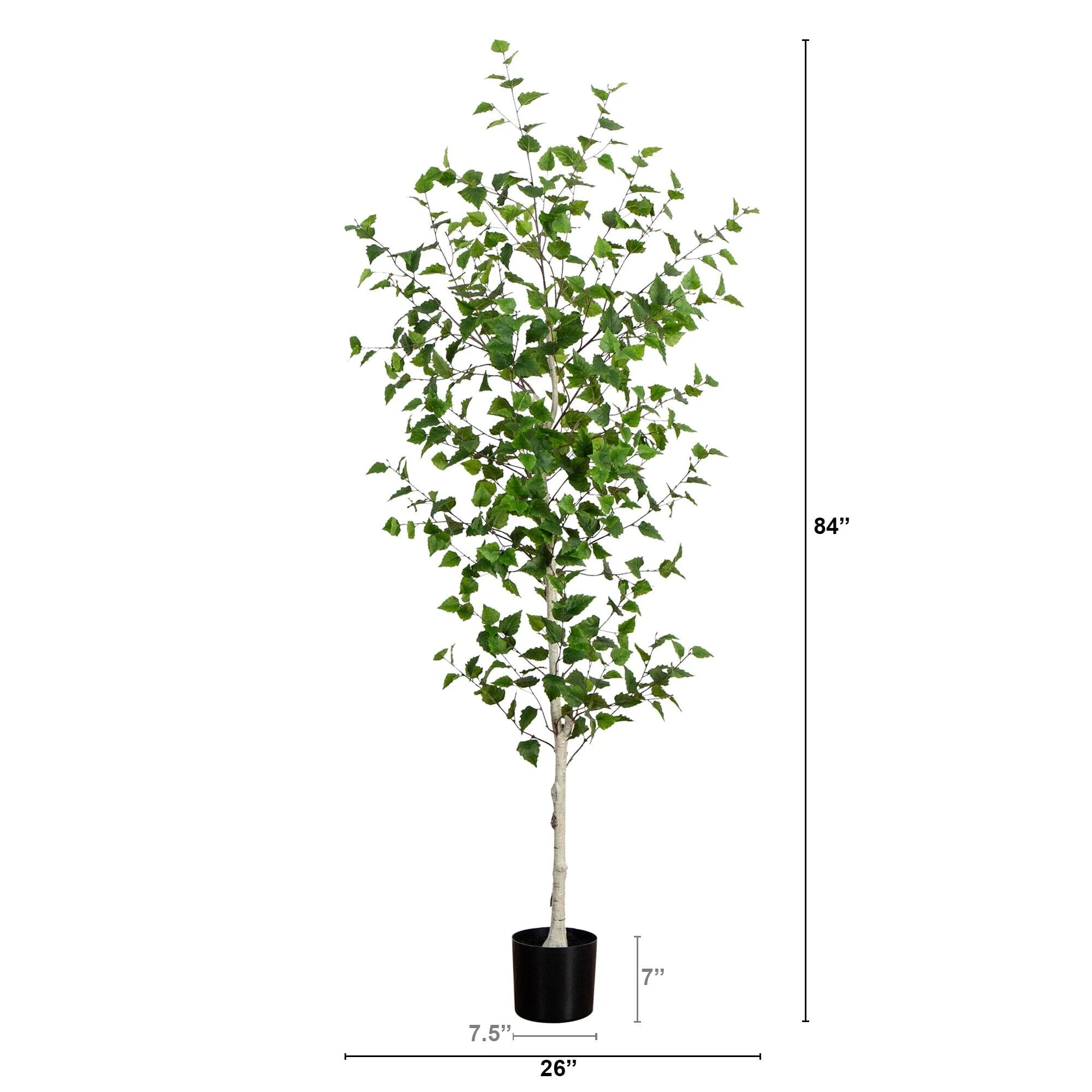 7’ Artificial Birch Tree - Image 6