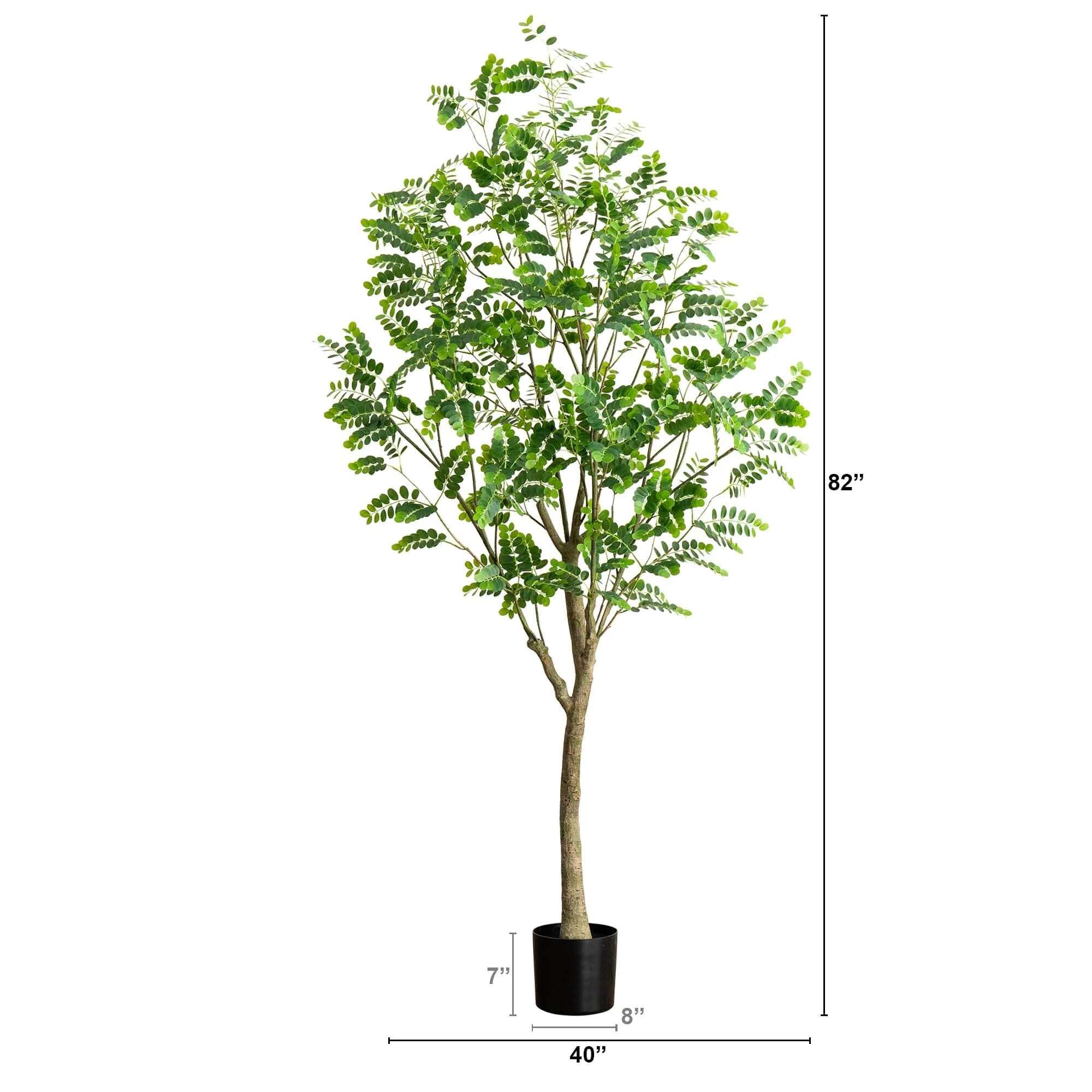 7' Artificial Greco Citrus Tree with Real Touch Leaves - Image 5