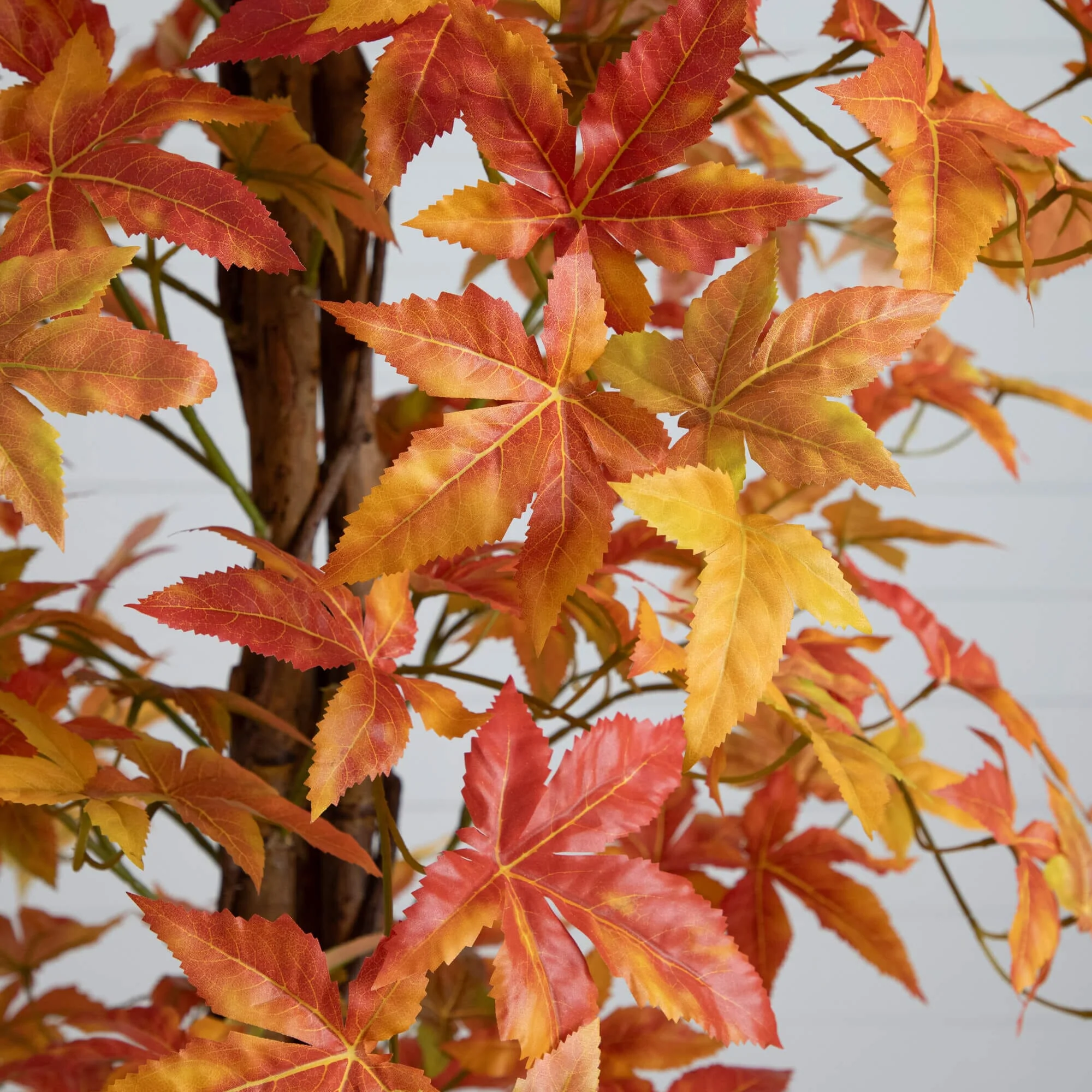7' Autumn Deluxe Maple Artificial Fall Tree - Image 2