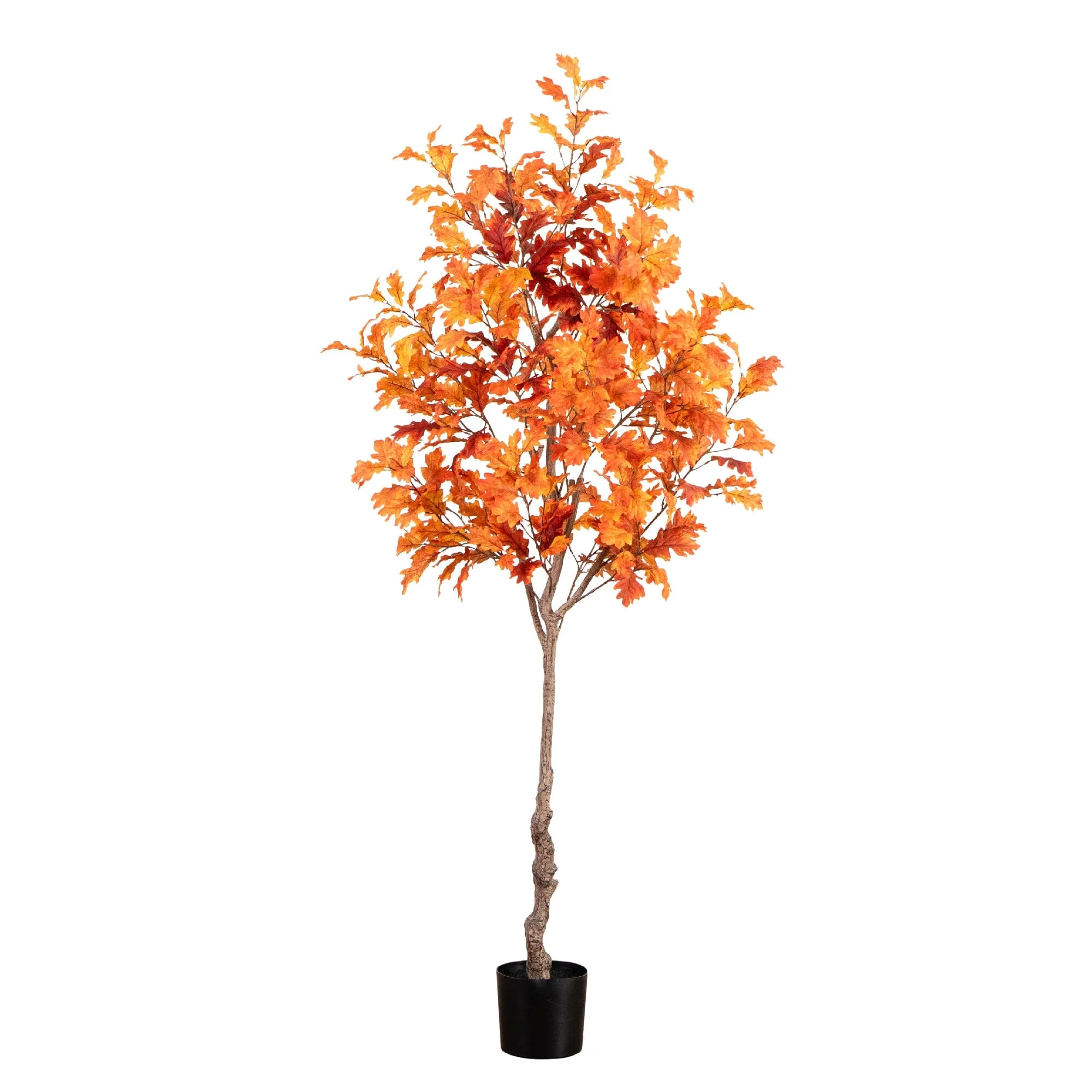 7’ Autumn Oak Artificial Fall Tree - Image 7