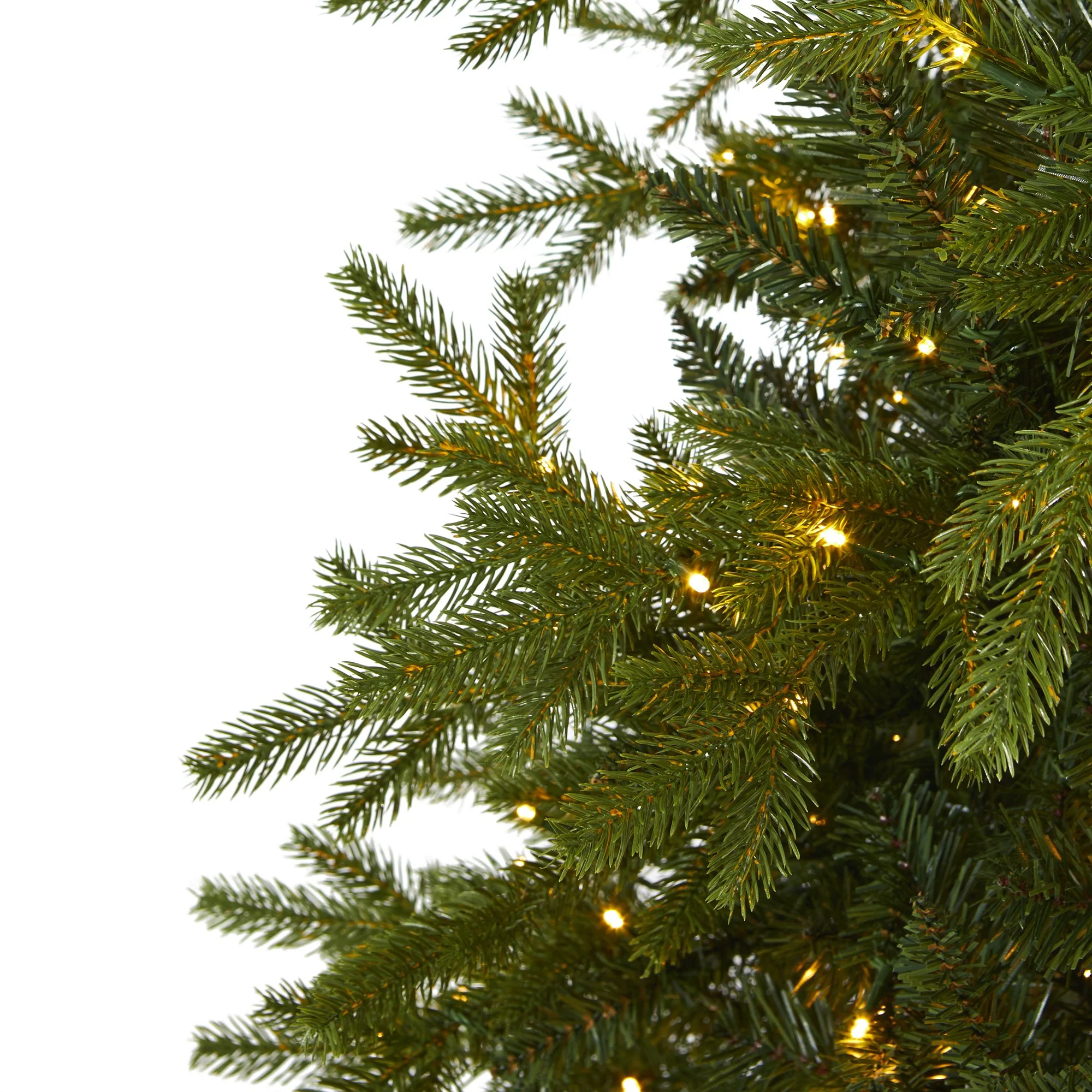 7’ Belgium Fir “Natural Look” Artificial Christmas Tree with 500 Clear LED Lights - Image 3