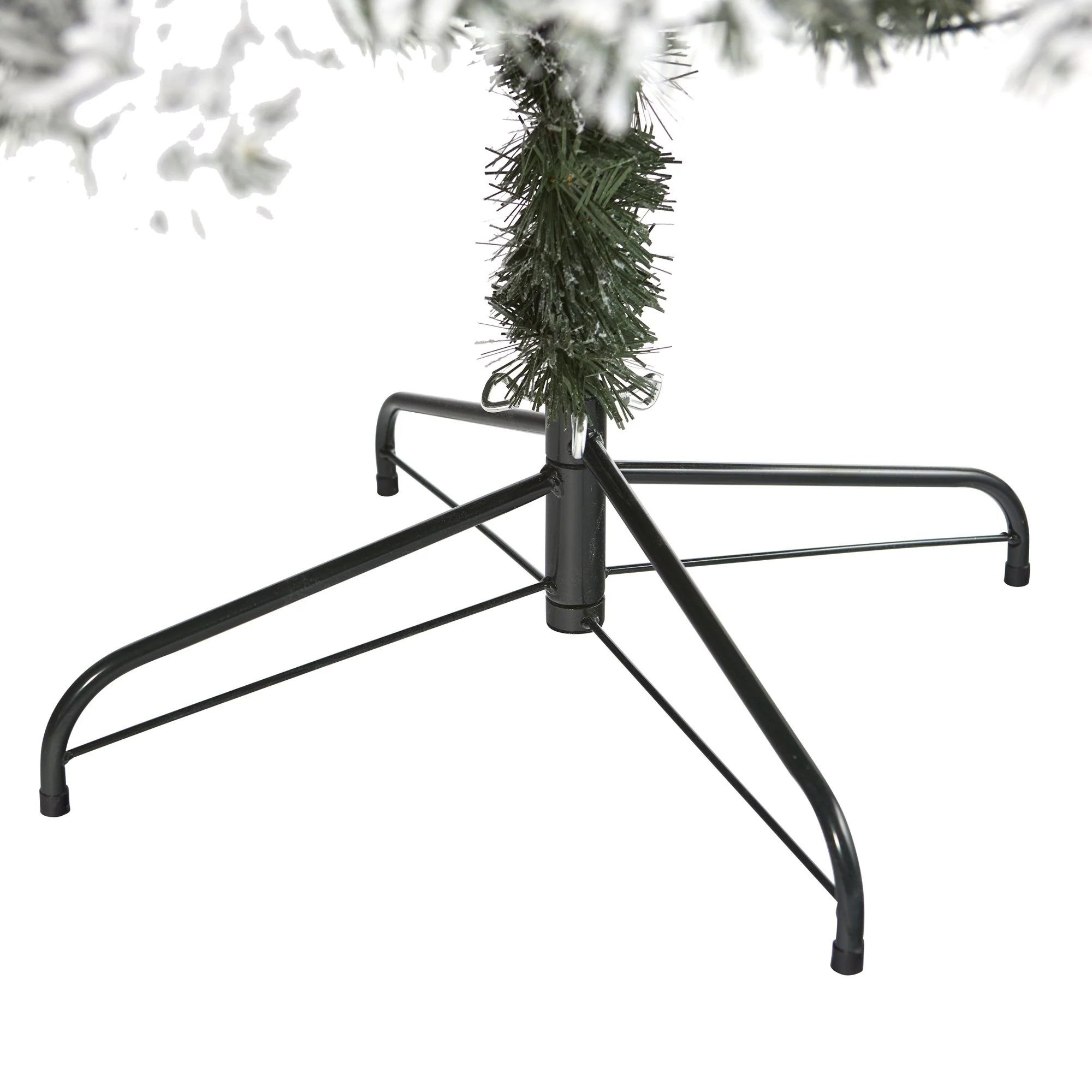 7' Flocked West Virginia Fir Artificial Christmas Tree - Image 4