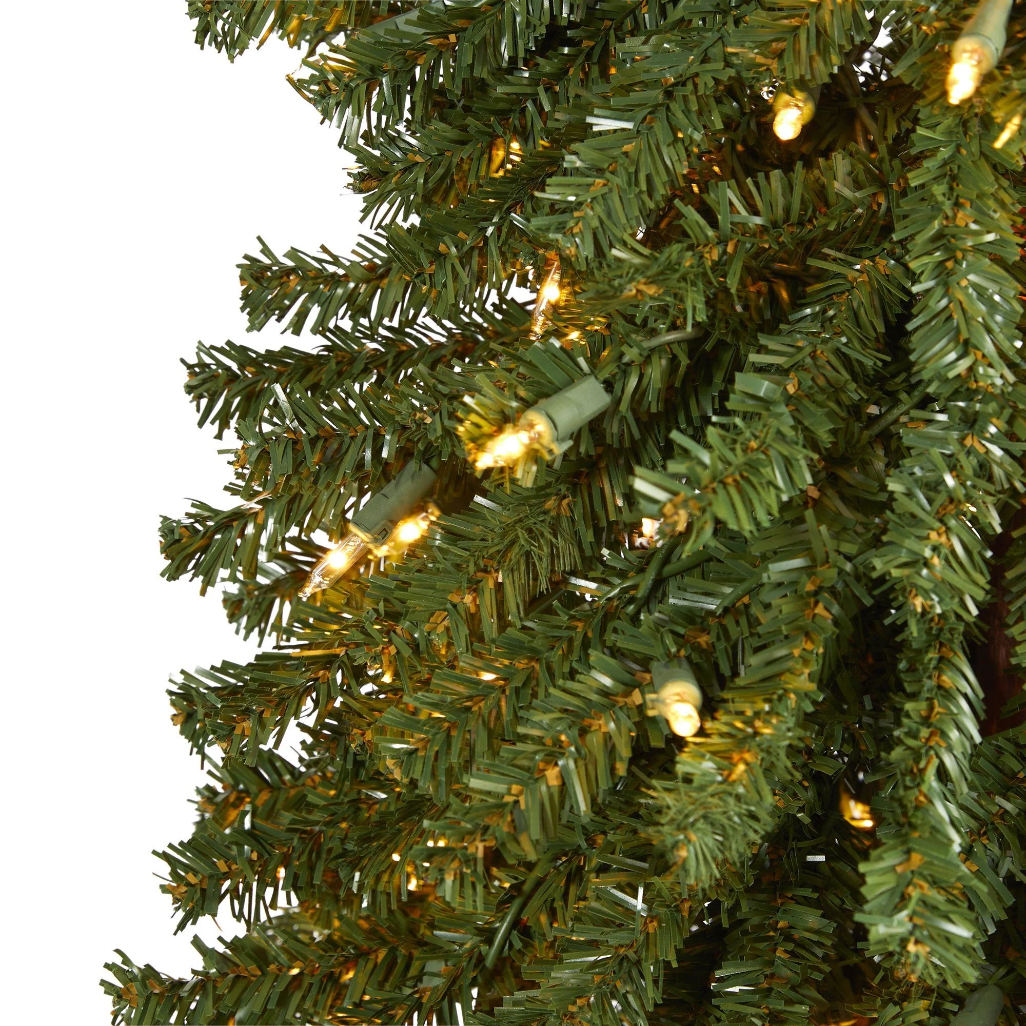 7’ Grand Alpine Artificial Christmas Tree with 400 Clear Lights and 950 Bendable Branches on Natural Trunk - Image 3