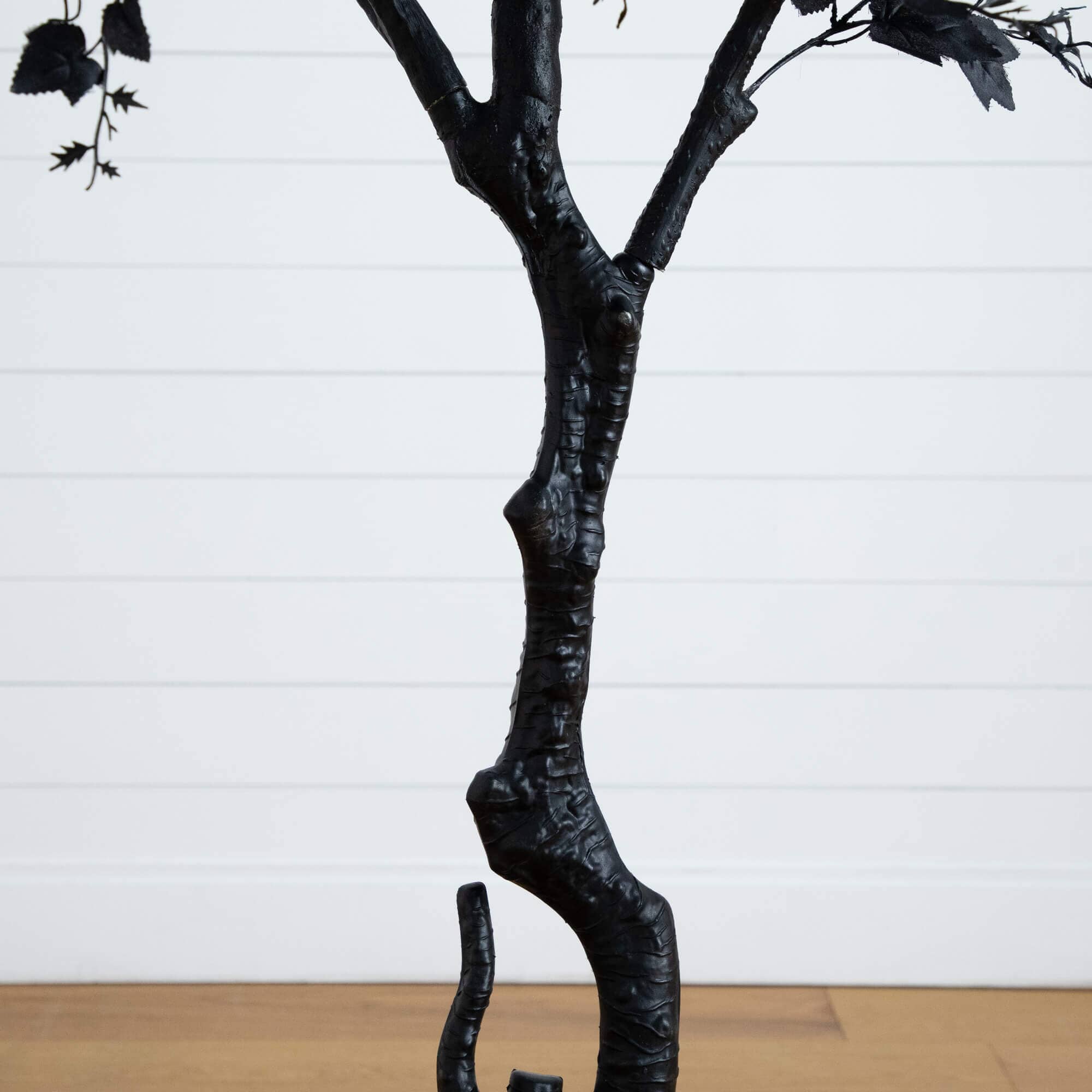 7' Artificial Halloween Black Maple Tree - Image 5