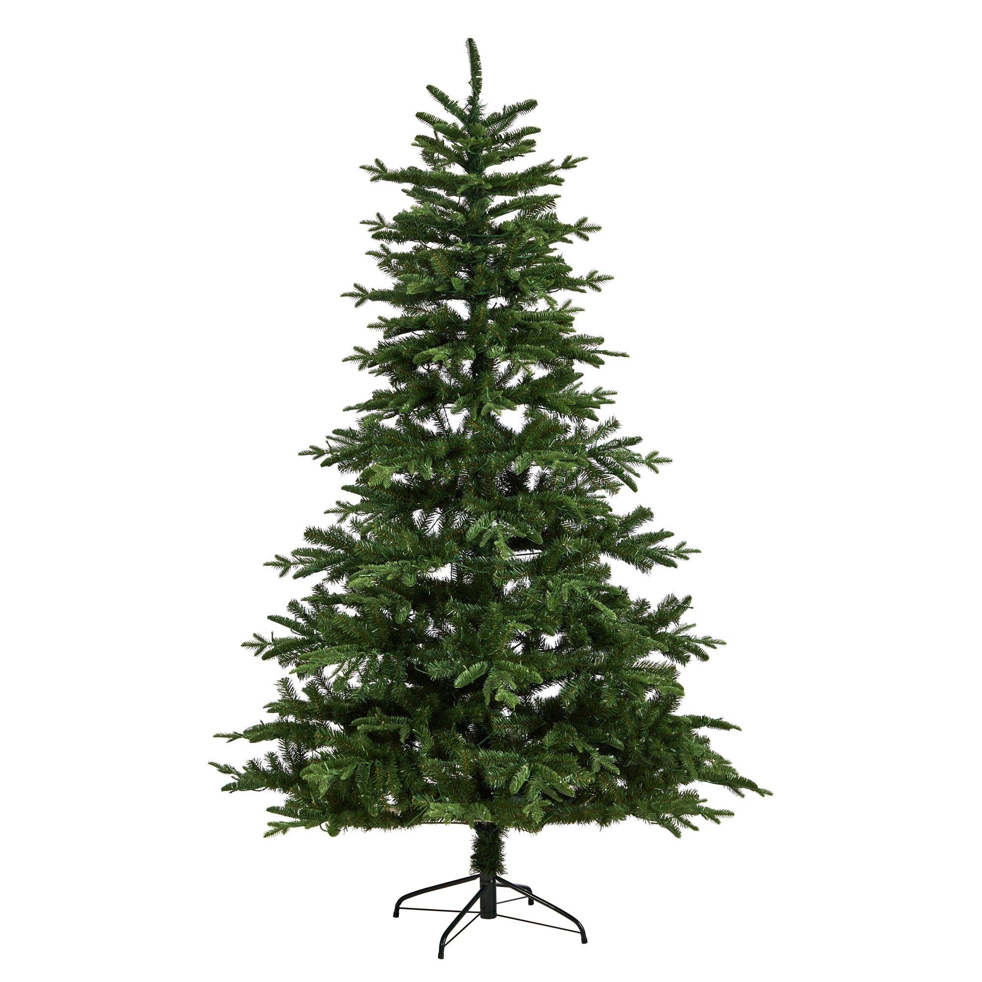 7’ Montreal Spruce Christmas Tree with 650 Warm White LED Lights and 1575 Bendable Branches - Image 3