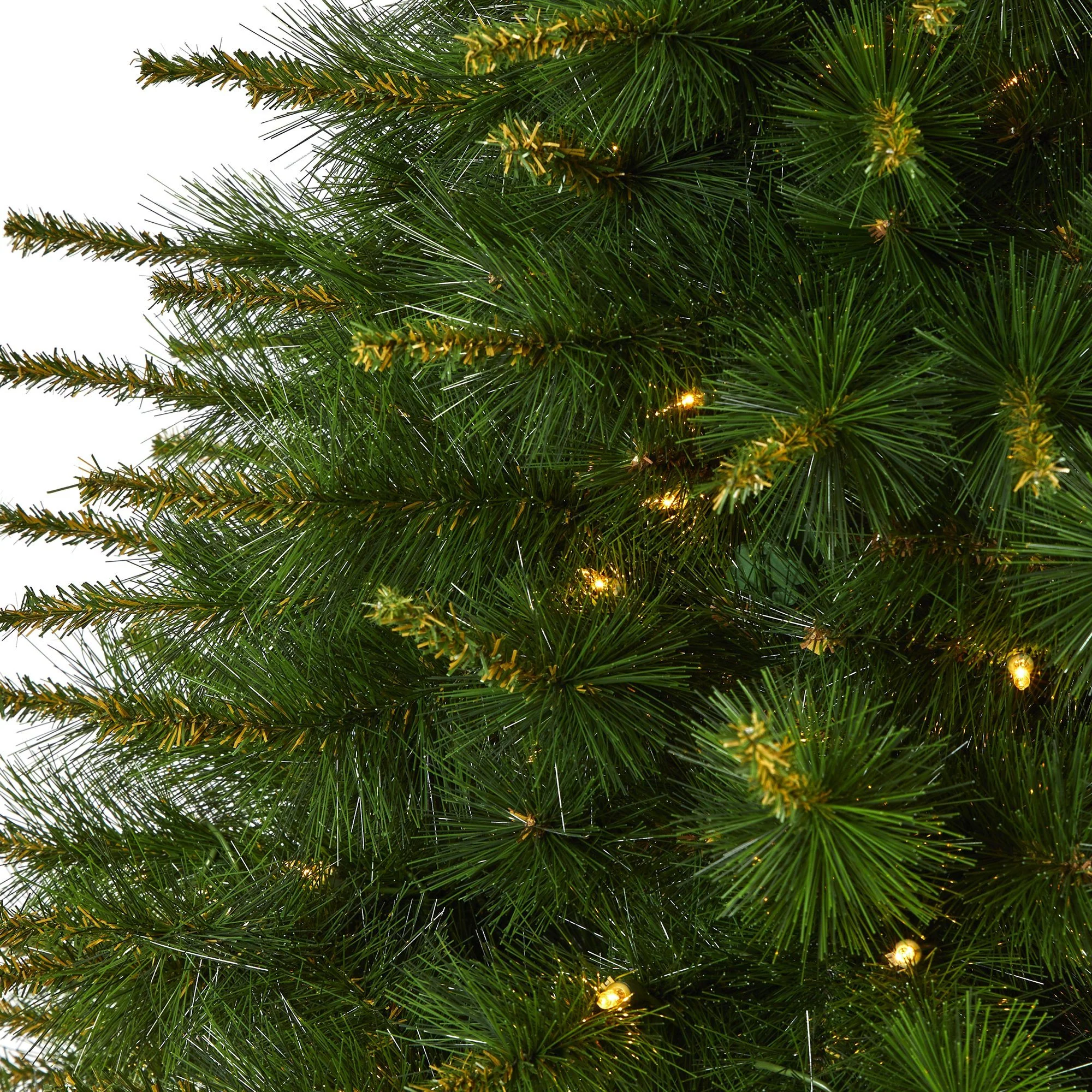 7’ New England Pine Artificial Christmas Tree with 400 Clear Lights and 1044 Bendable Branches - Image 3