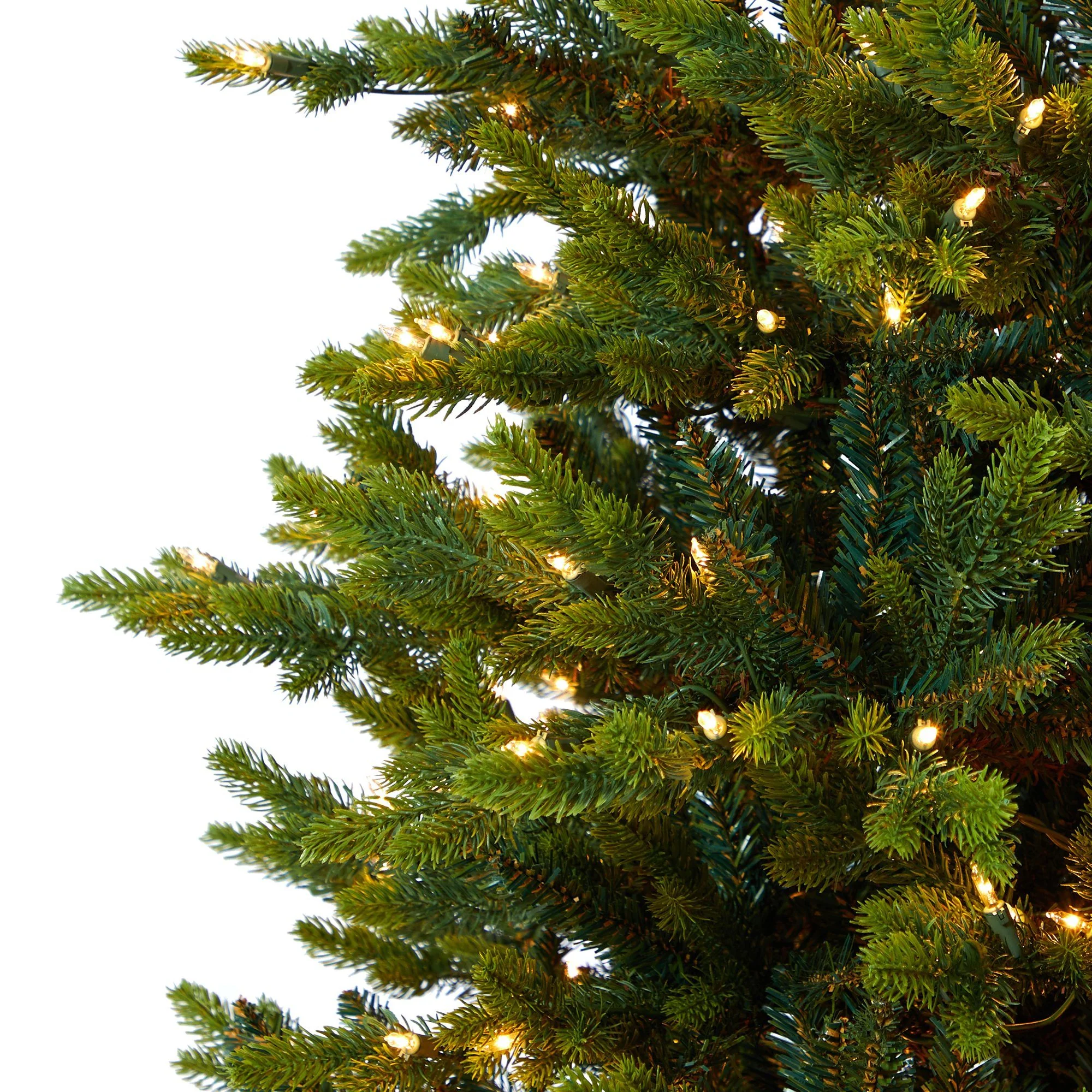 7’ North Carolina Fir Artificial Christmas Tree with 550 Clear Lights and 3703 Bendable Branches - Image 6