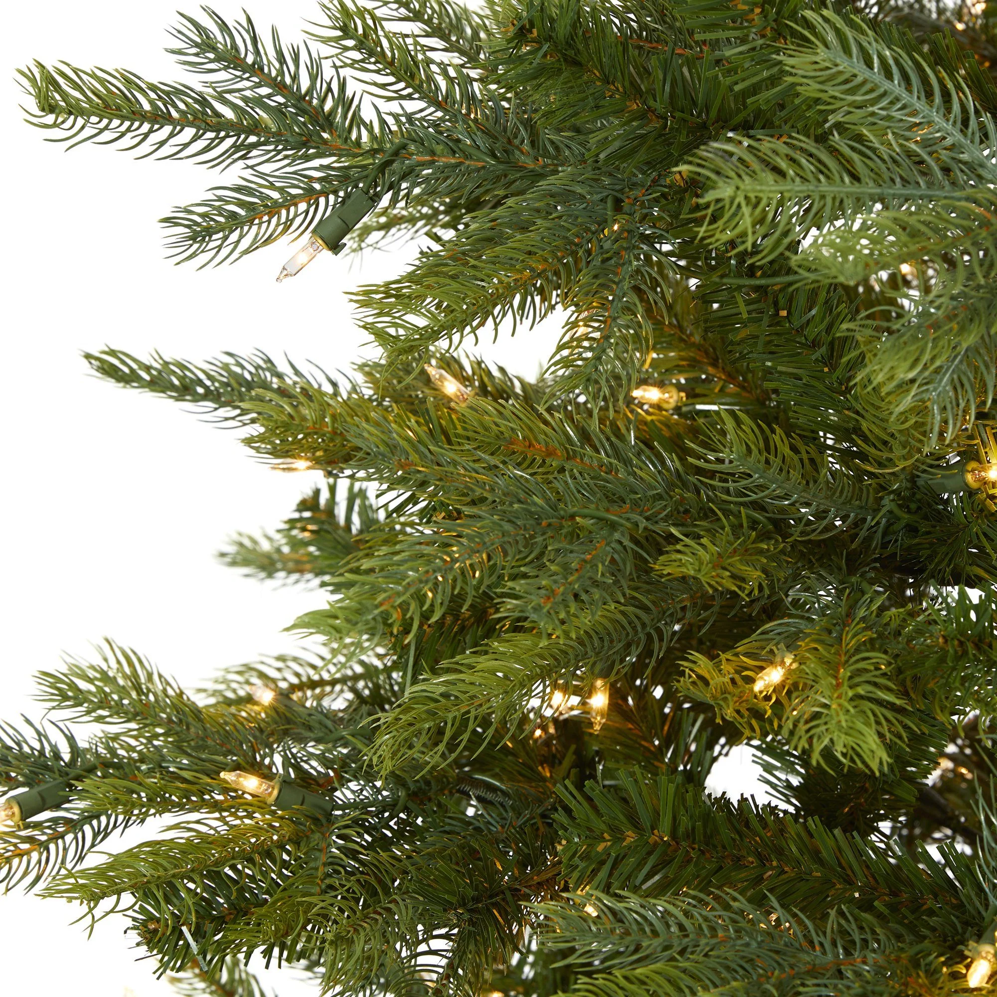 7’ North Carolina Spruce Artificial Christmas Tree with 450 Clear Lights and 931 Bendable Branches - Image 3