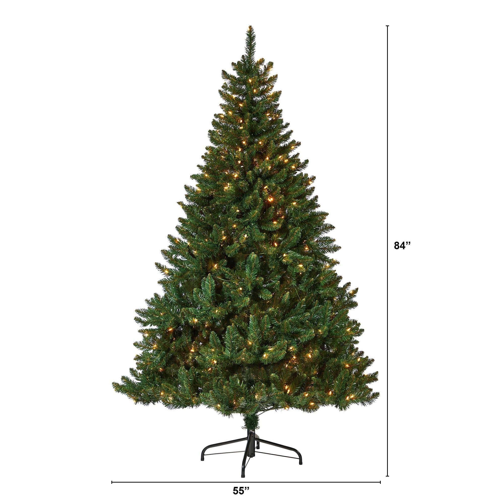7’ Northern Rocky Spruce Artificial Christmas Tree with 400 Clear Lights and 1330 Bendable Branches - Image 5