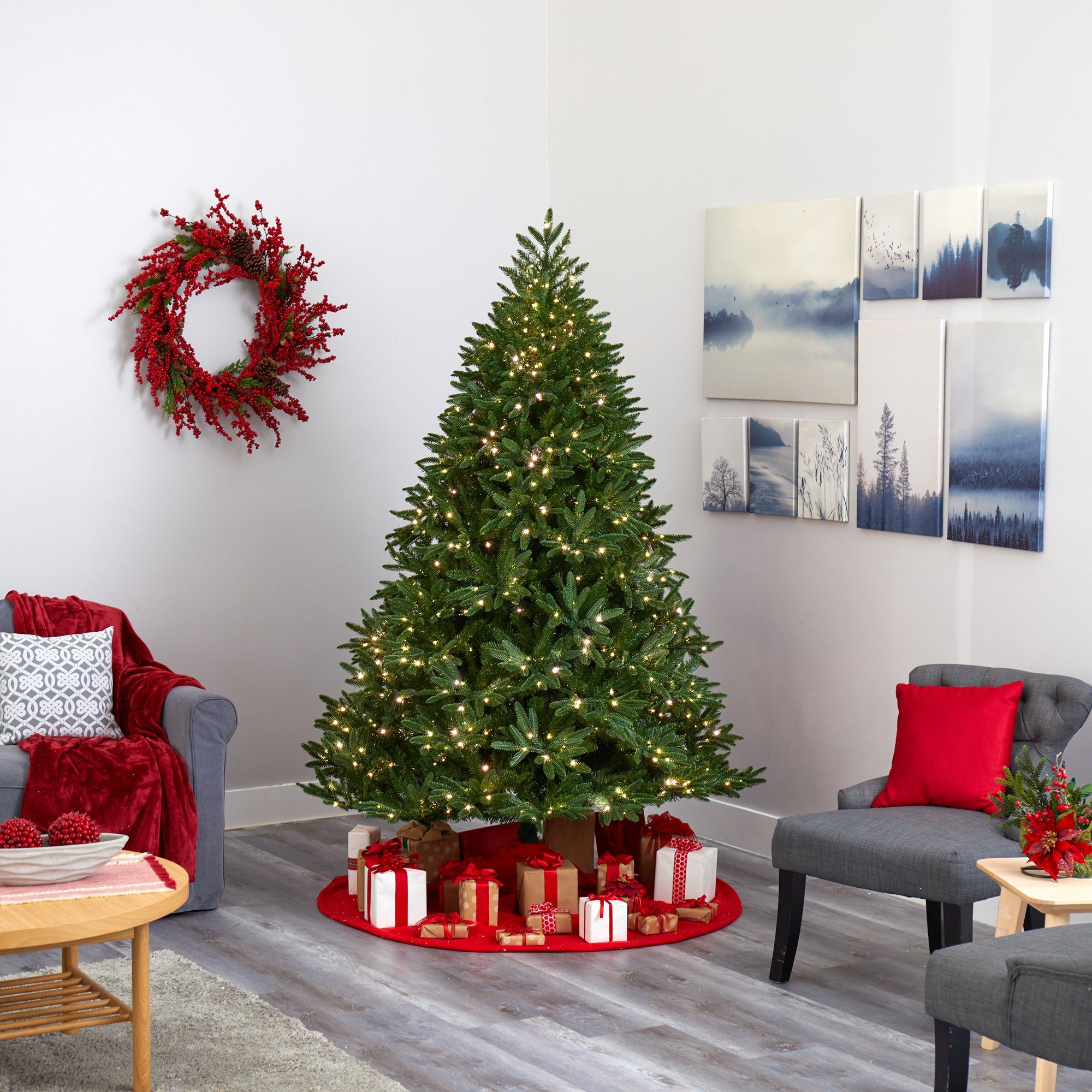 7' Oregon Spruce Artificial Christmas Tree - Image 7
