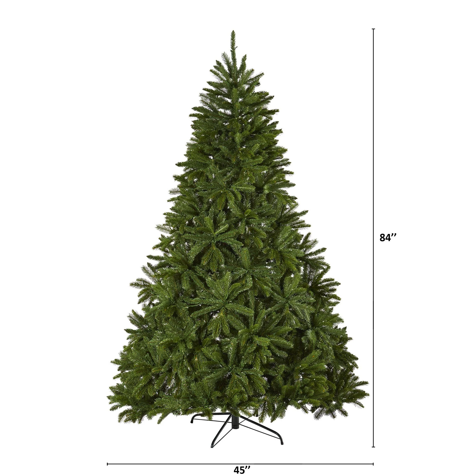 7’ Sierra Spruce “Natural Look” Artificial Christmas Tree with 500 Clear LED Lights and 2213 Tips - Image 2