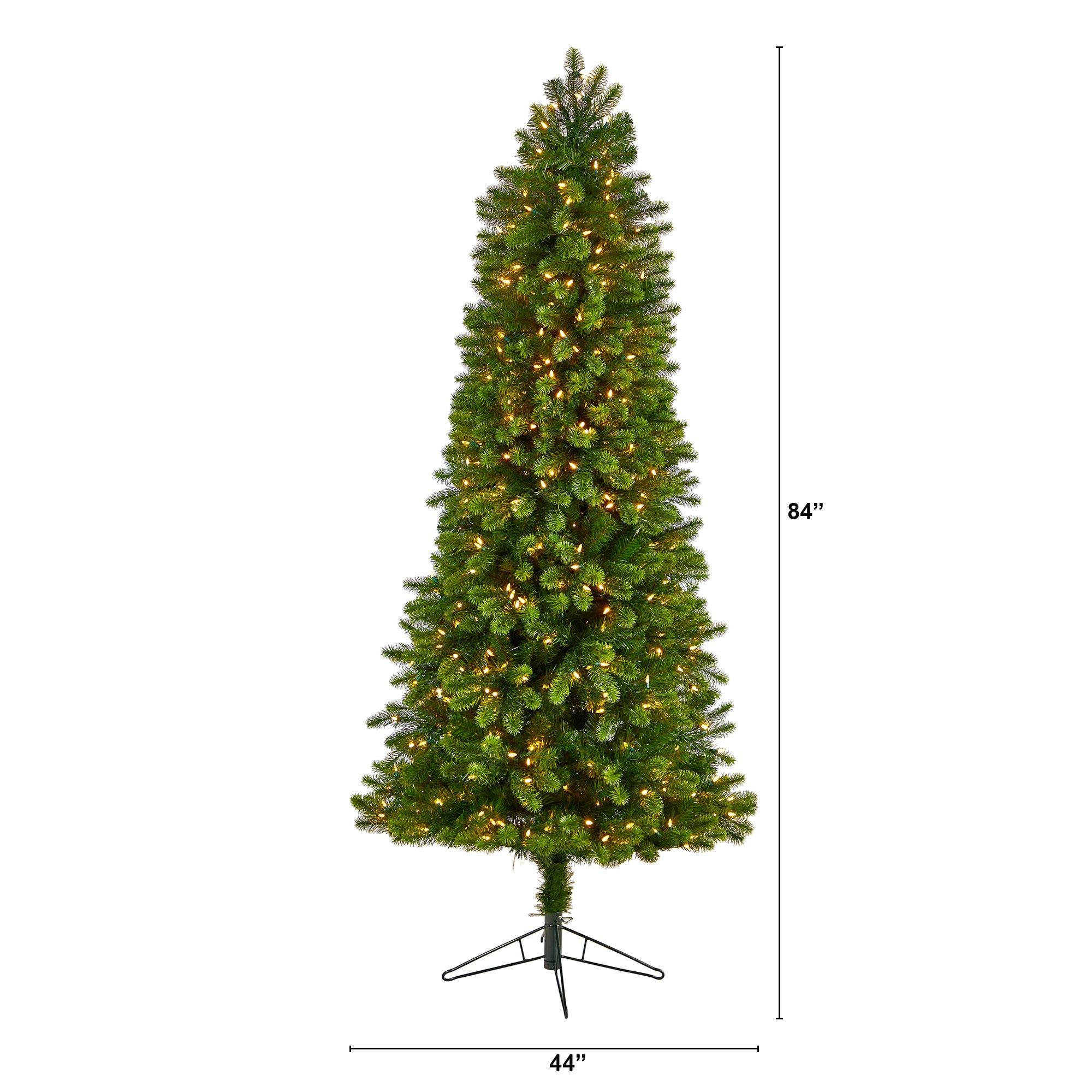 7’ Slim Virginia Spruce Artificial Christmas Tree - Image 2