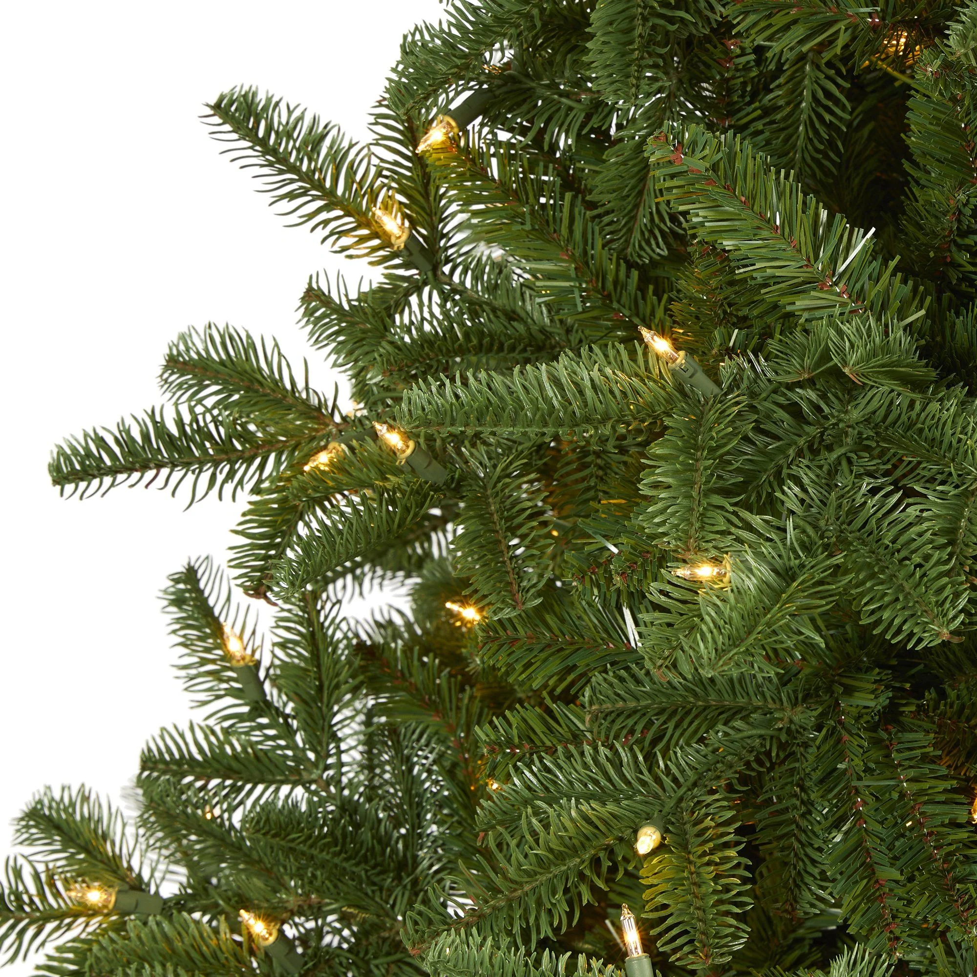 7’ South Carolina Spruce Artificial Christmas Tree with 500 White Warm Lights and 2644 Bendable Branches - Image 3