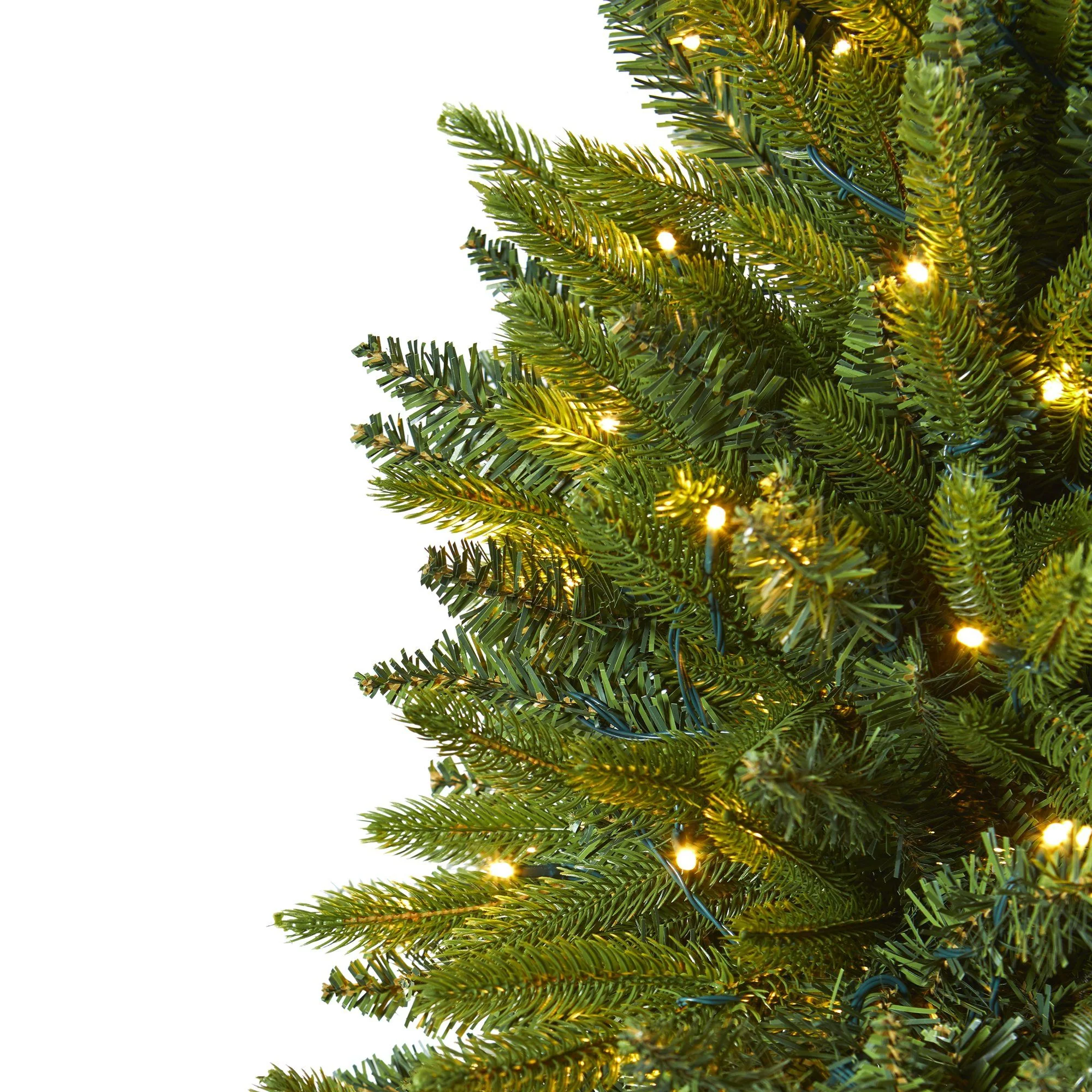 7' Sun Valley Fir Artificial Christmas Tree with 450 LED Lights - Image 4
