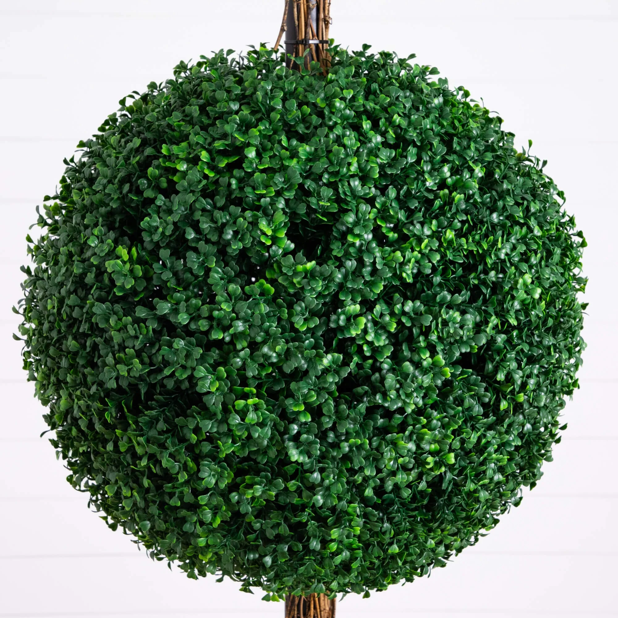 7' UV Resistant Artificial Triple Ball Boxwood Topiary Tree (Indoor/Outdoor) - Image 2