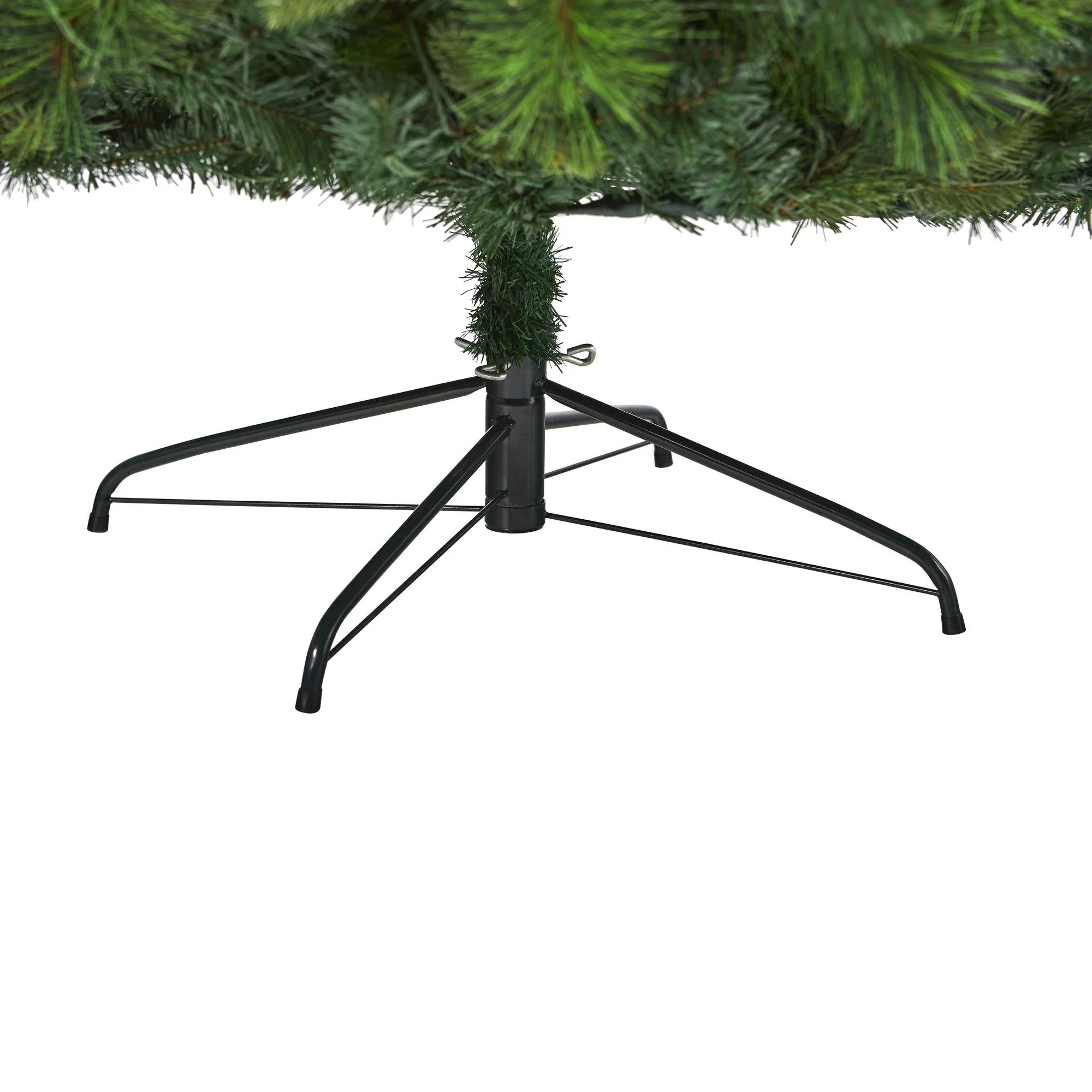 7’ West Virginia Full Bodied Mixed Pine Artificial Christmas Tree with 450 Clear LED Lights and Pine Cones - Image 4