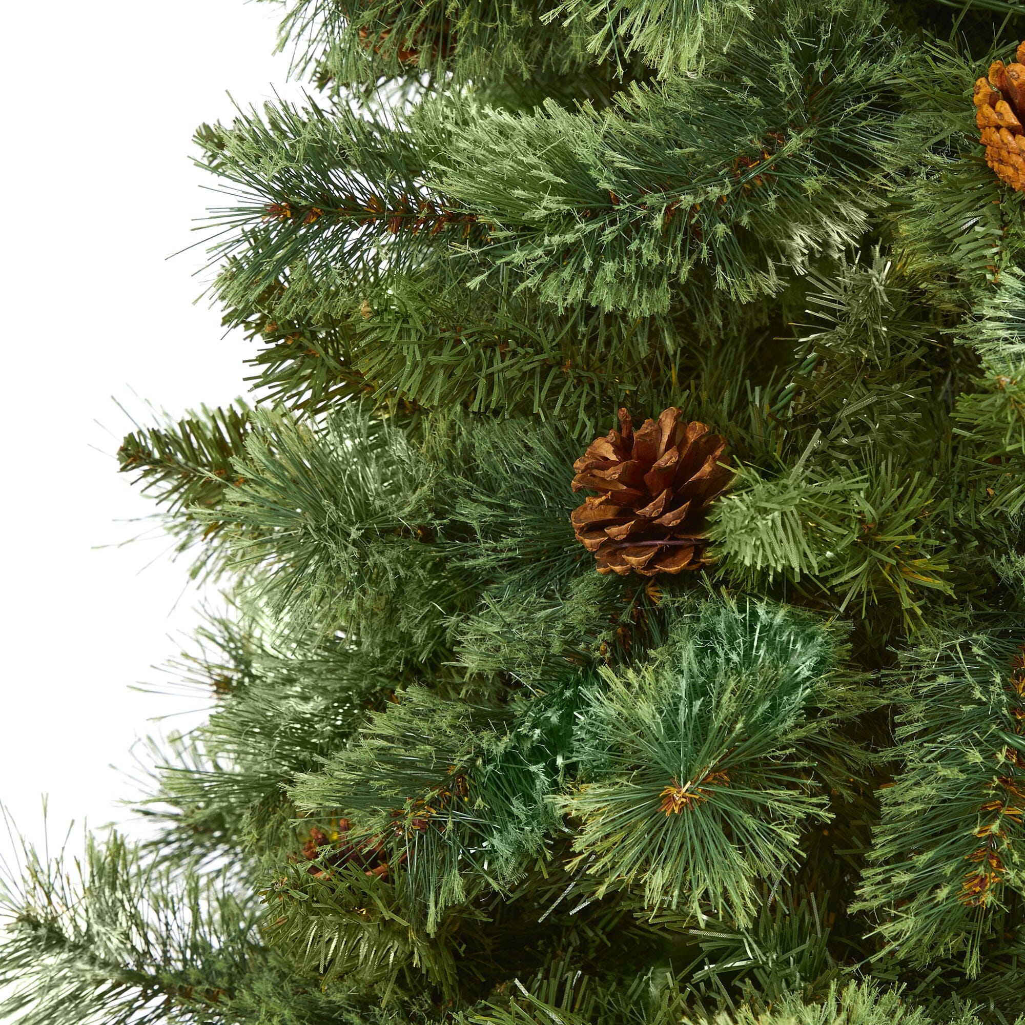 7’ White Mountain Pine Artificial Christmas Tree with 723 Bendable Branches - Image 3