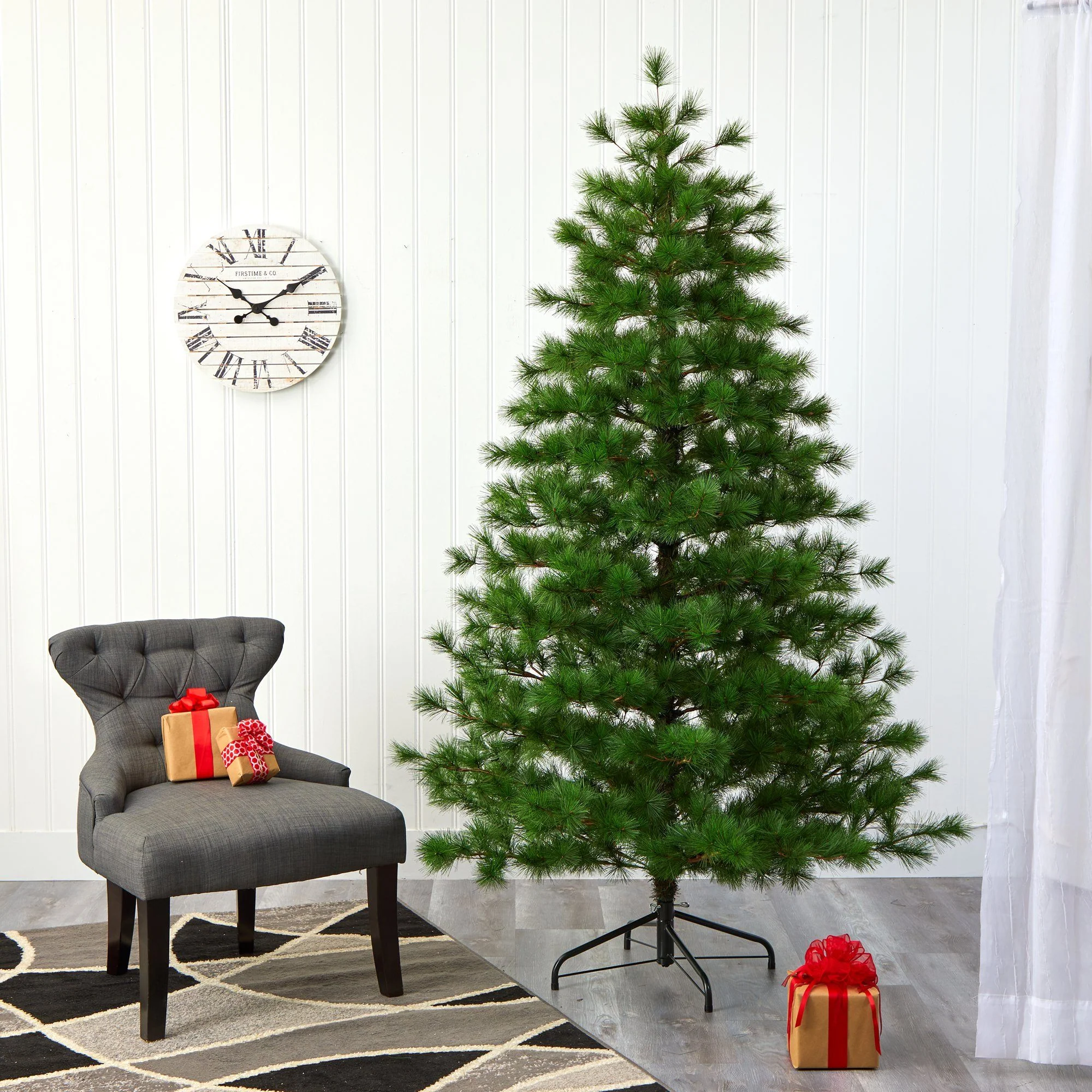 7’ Yukon Mixed Pine Artificial Christmas Tree with 1104 Bendable Branches - Image 6