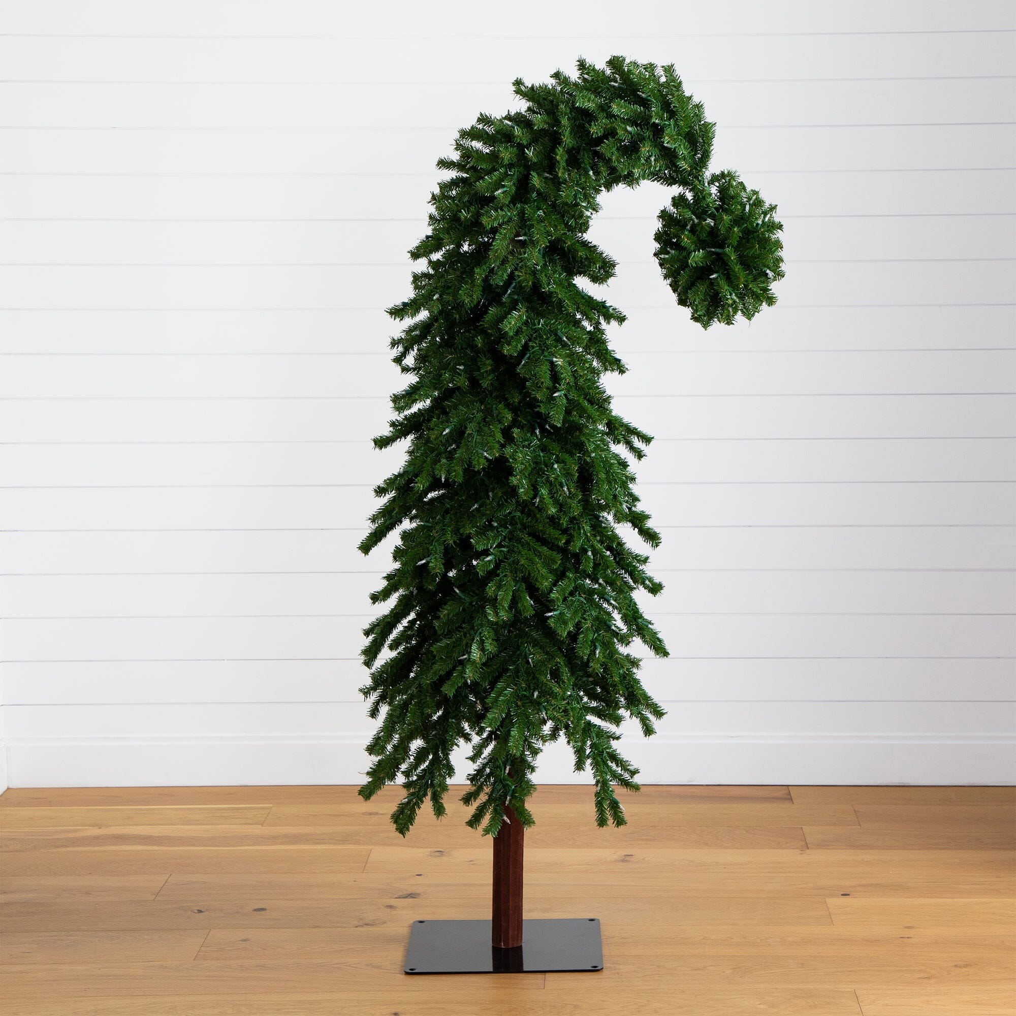 7ft. Holiday Green Santa’s Hat Christmas Tree with 500 LED Lights and 1275 Bendable Branches - Image 5